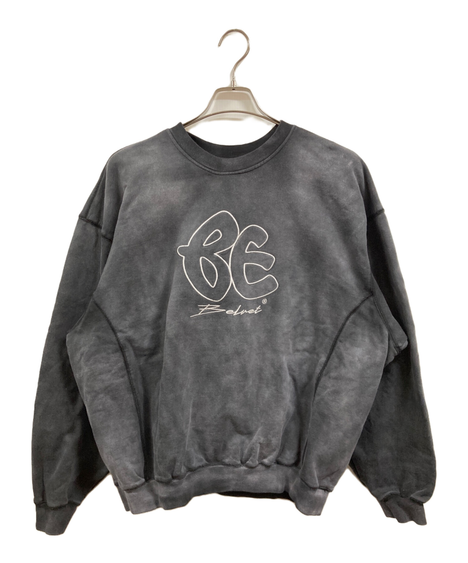 タイムセール祭 BELVET 16.2oz BE logo stitch sweat 【公式通販】