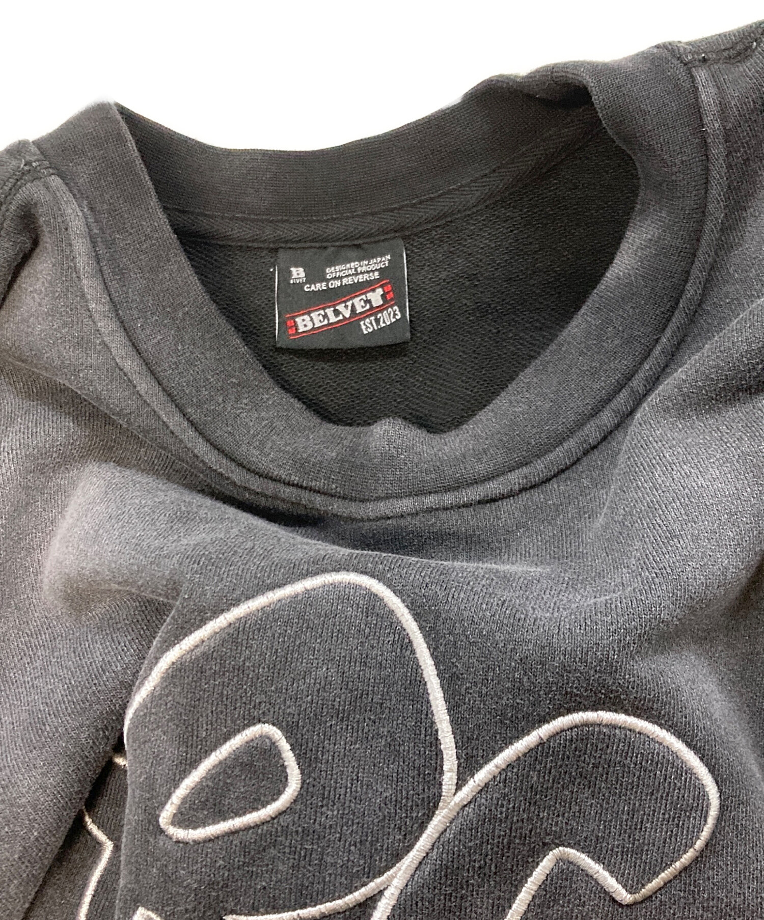 中古・古着通販】BELVET (ベルベット) 16.2oz BE logo stitch sweat 