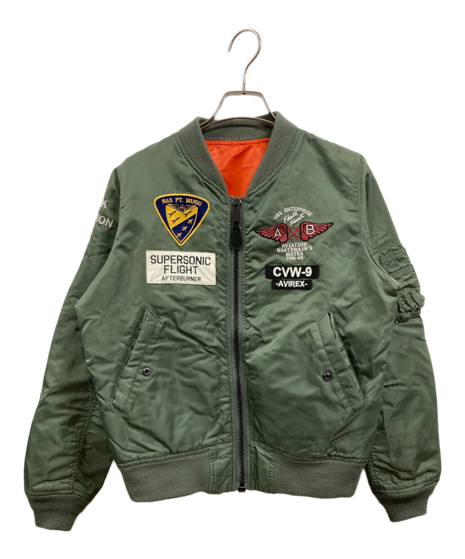 中古・古着通販】AVIREX (アヴィレックス) フライトジャケット カーキ 