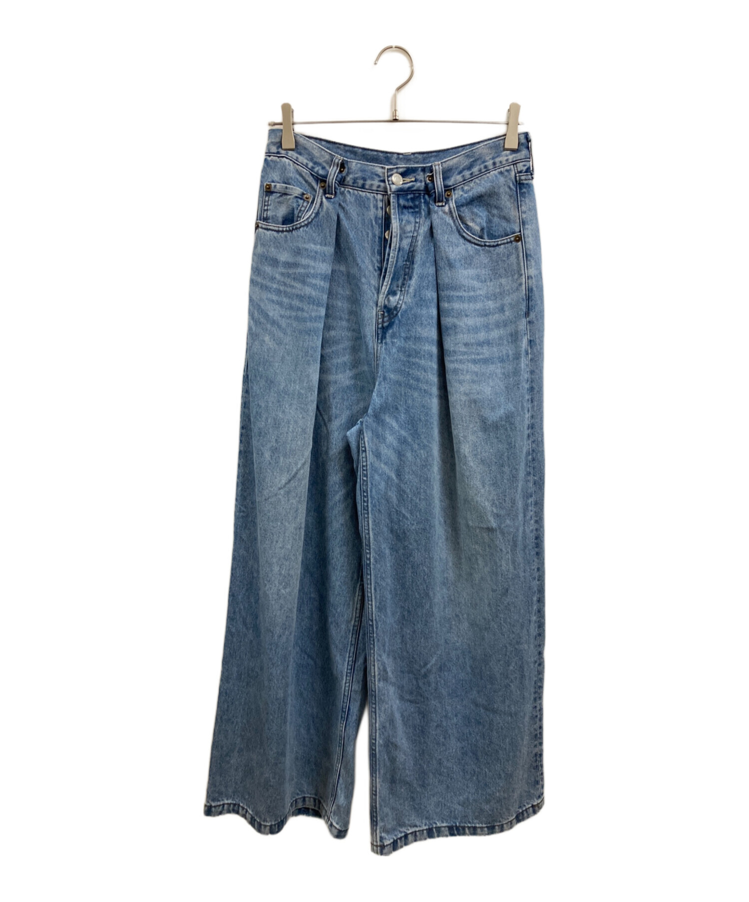中古・古着通販】Whim Gazette (ウィムガゼット) デニムタックパンツ