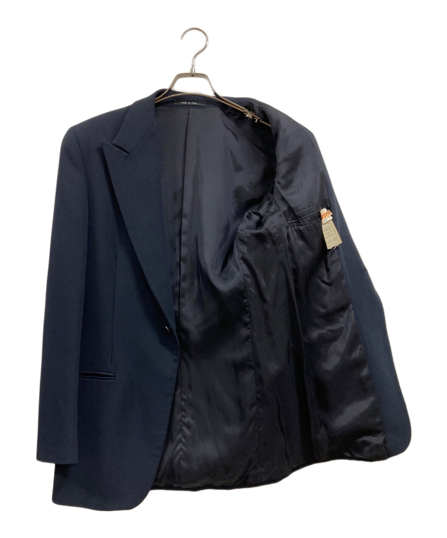 新品タグ付き✨【エンポリオアルマーニ】ジャケット 綿100% ネイビー 52 中古・古着通販】EMPORIO ARMANI (エンポリオ アルマーニ) ピークド