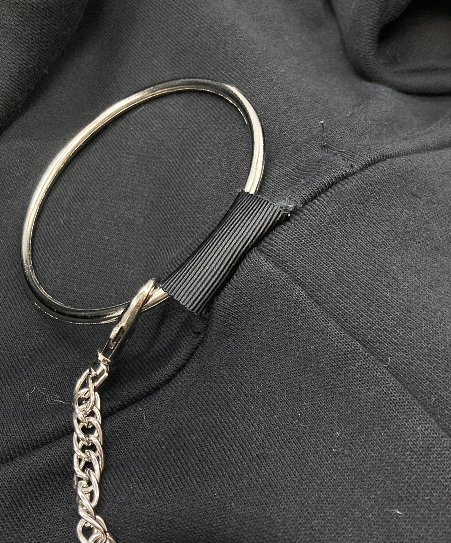 中古・古着通販】REFLEM (レフレム) リングチェーン付きPK ブラック 
