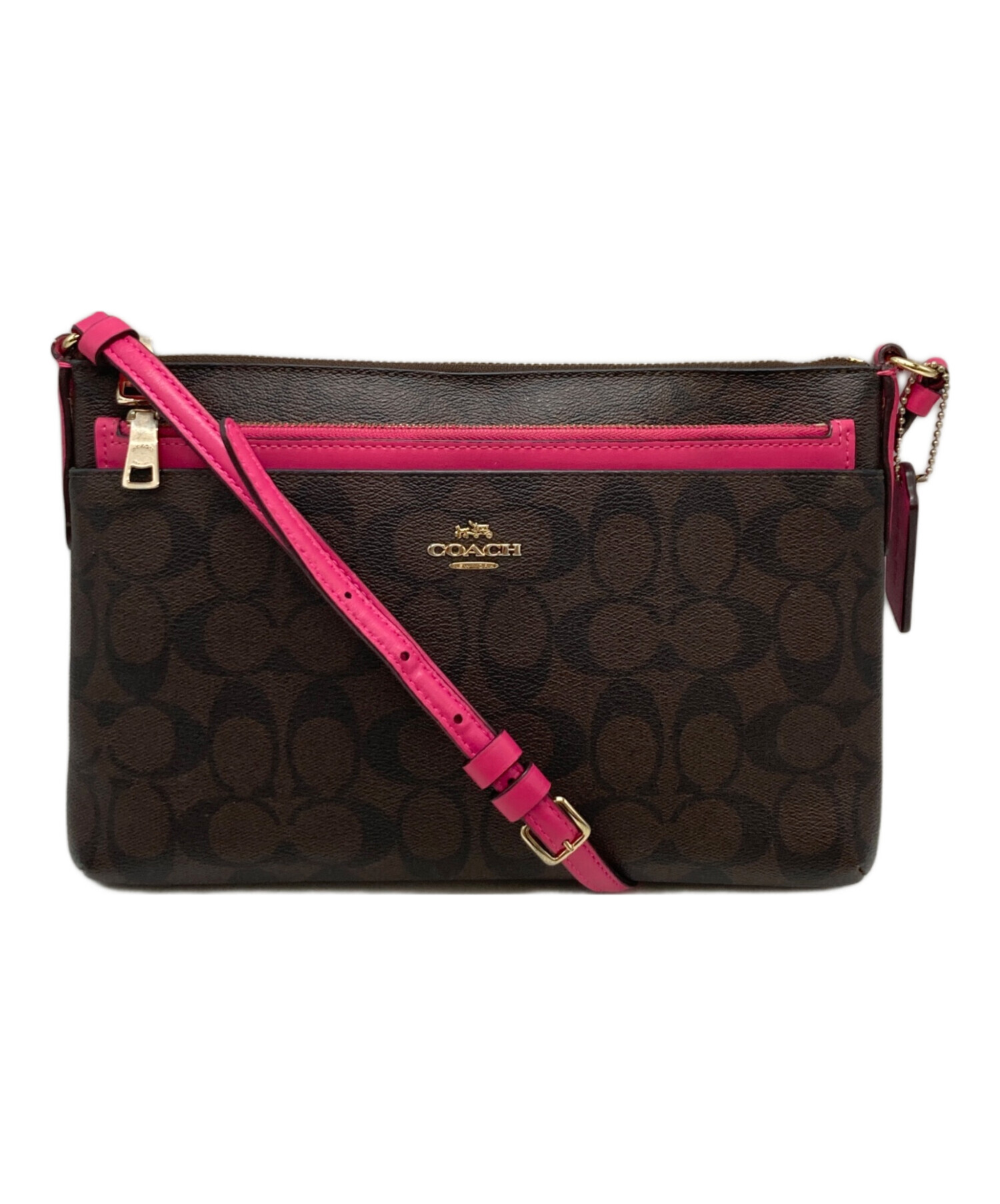 中古・古着通販】COACH (コーチ) シグネチャーショルダーバッグ
