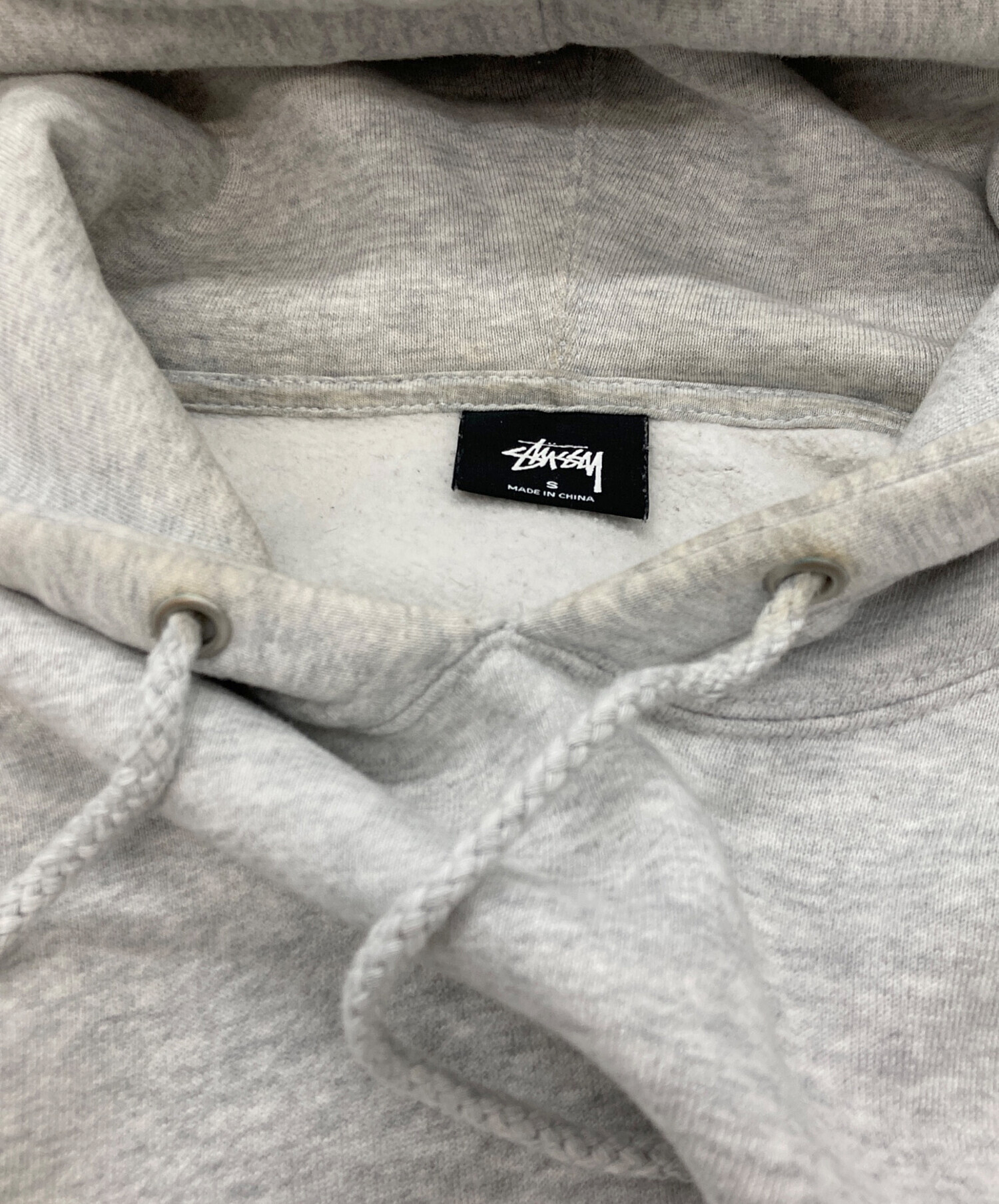 中古・古着通販】stussy (ステューシー) プルオーバーパーカー グレー 