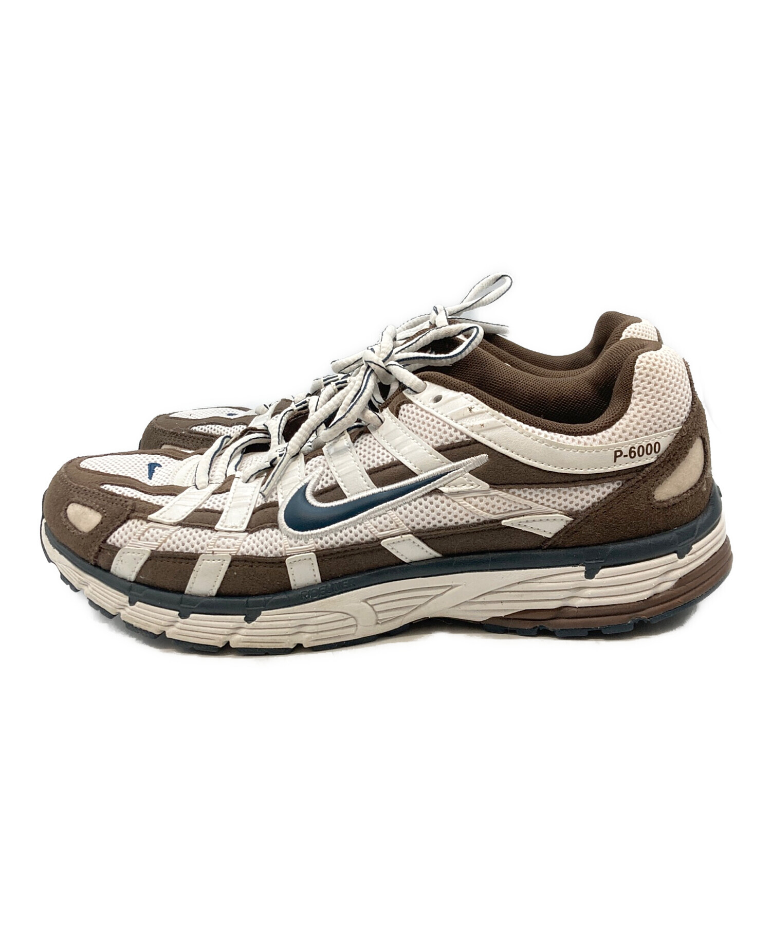 中古・古着通販】NIKE (ナイキ) P-6000 ブラウン×ホワイト サイズ:27.5 