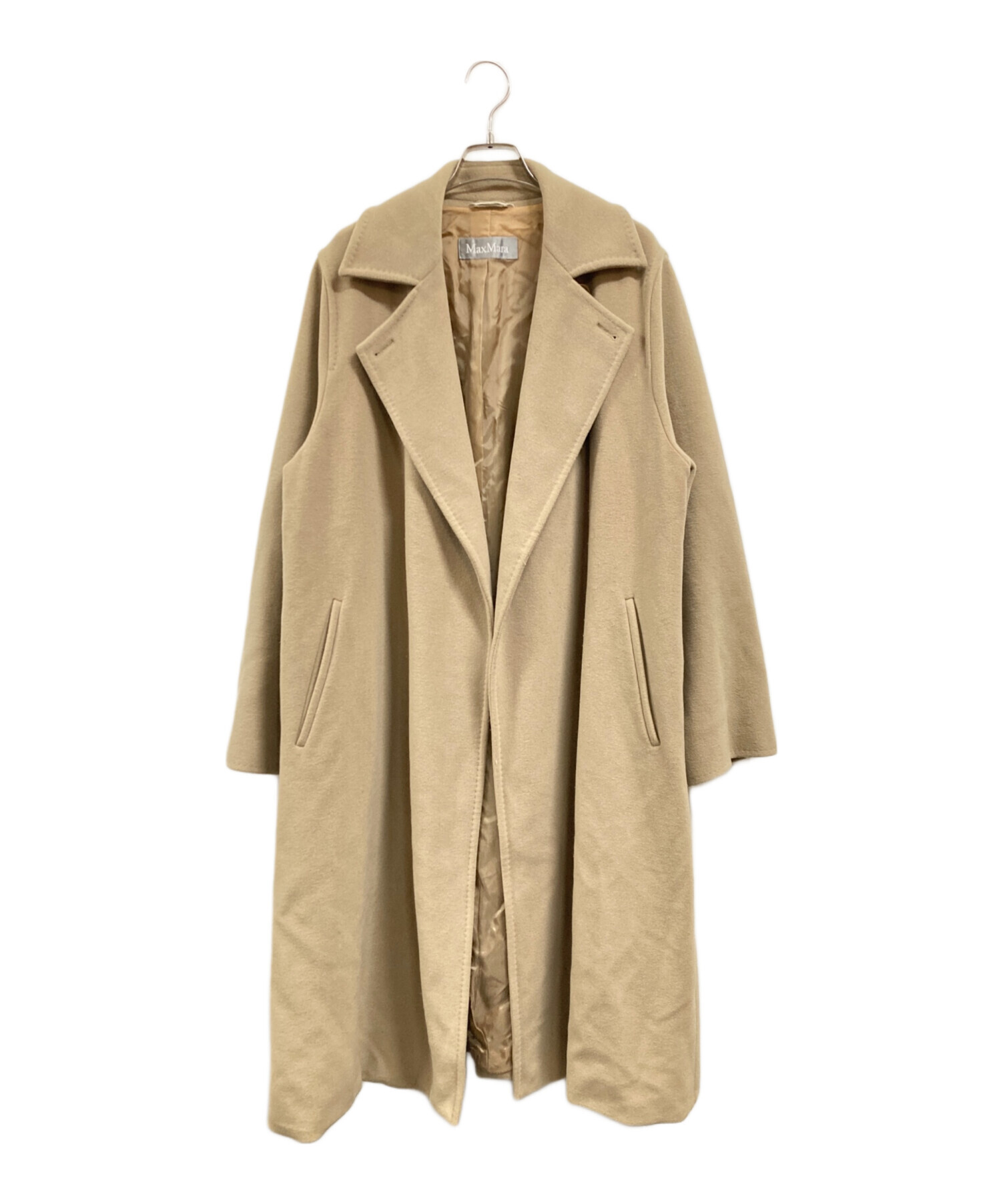 中古・古着通販】MaxMara (マックスマーラ) ラナウールコート ベージュ 
