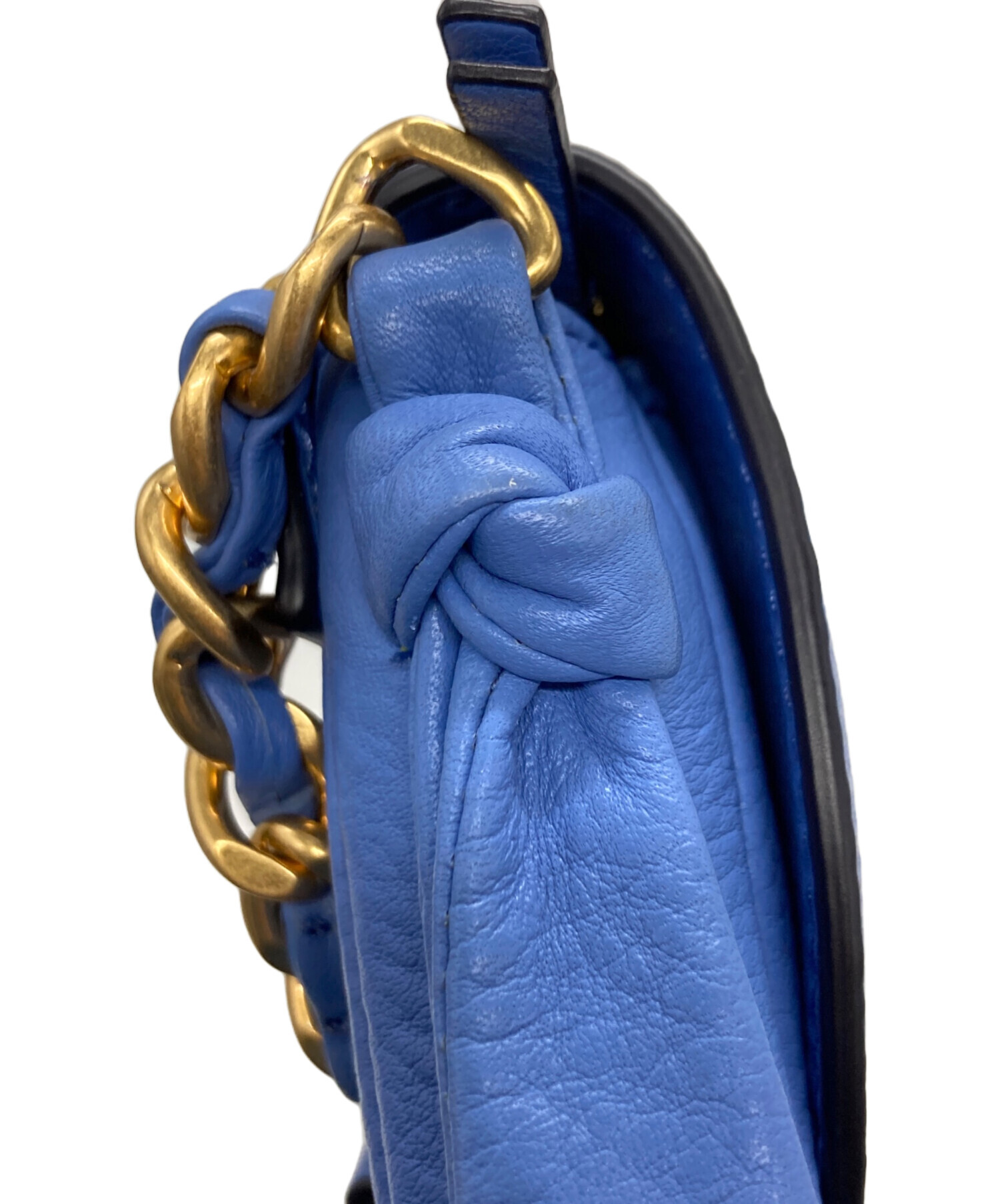 TORY BURCH トリーバーチ ショルダーバッグ - 紺x水色 【古着】【中古】 中古・古着通販】TORY BURCH (トリーバーチ) ハーパークロスボディ