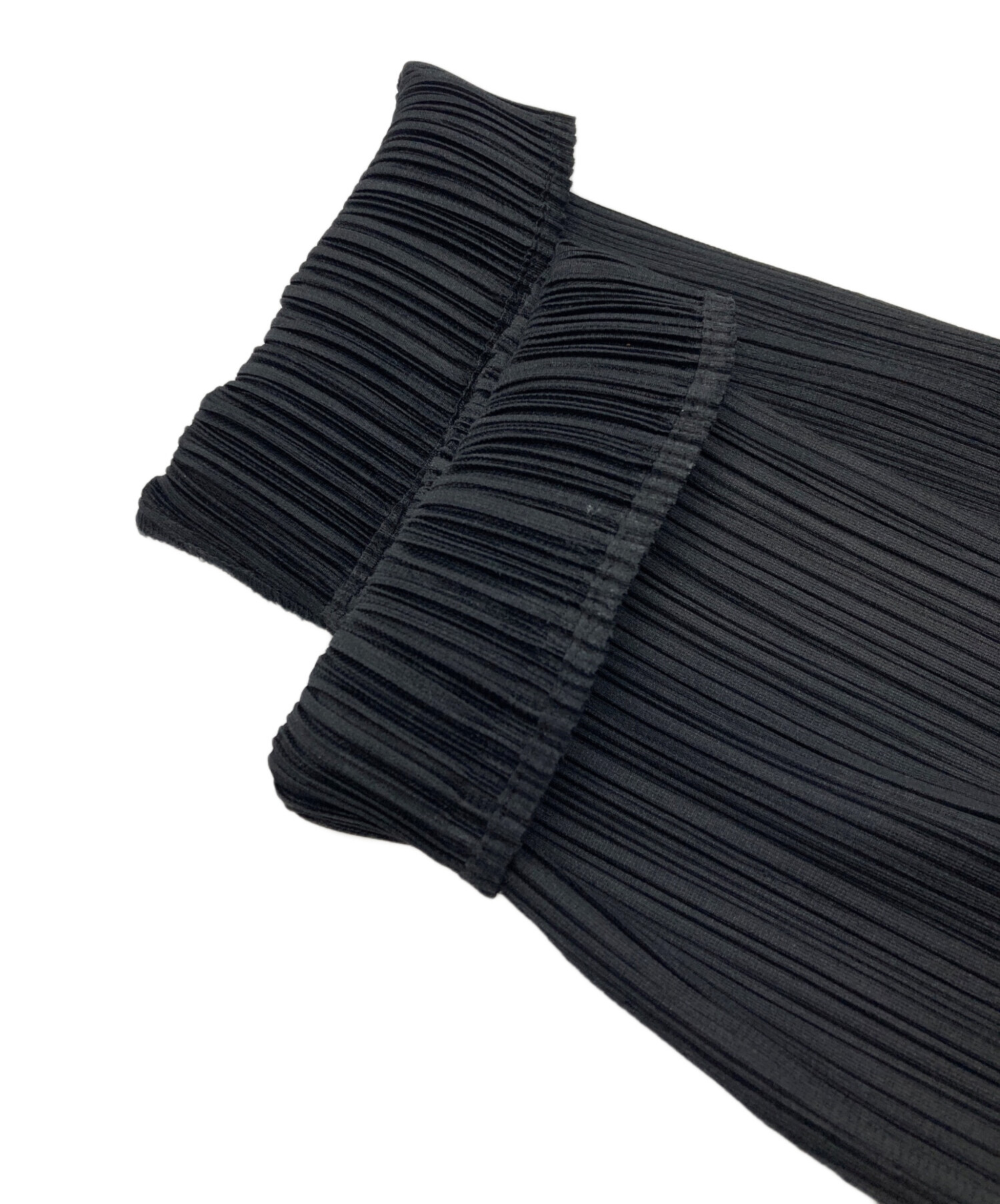 ★PLEATS PLEASE★プリーツプリーズ 黒 Wジッパー ポケット2つ 中古・古着通販】PLEATS PLEASE THICKER BOUNCE SKIRT シッカー