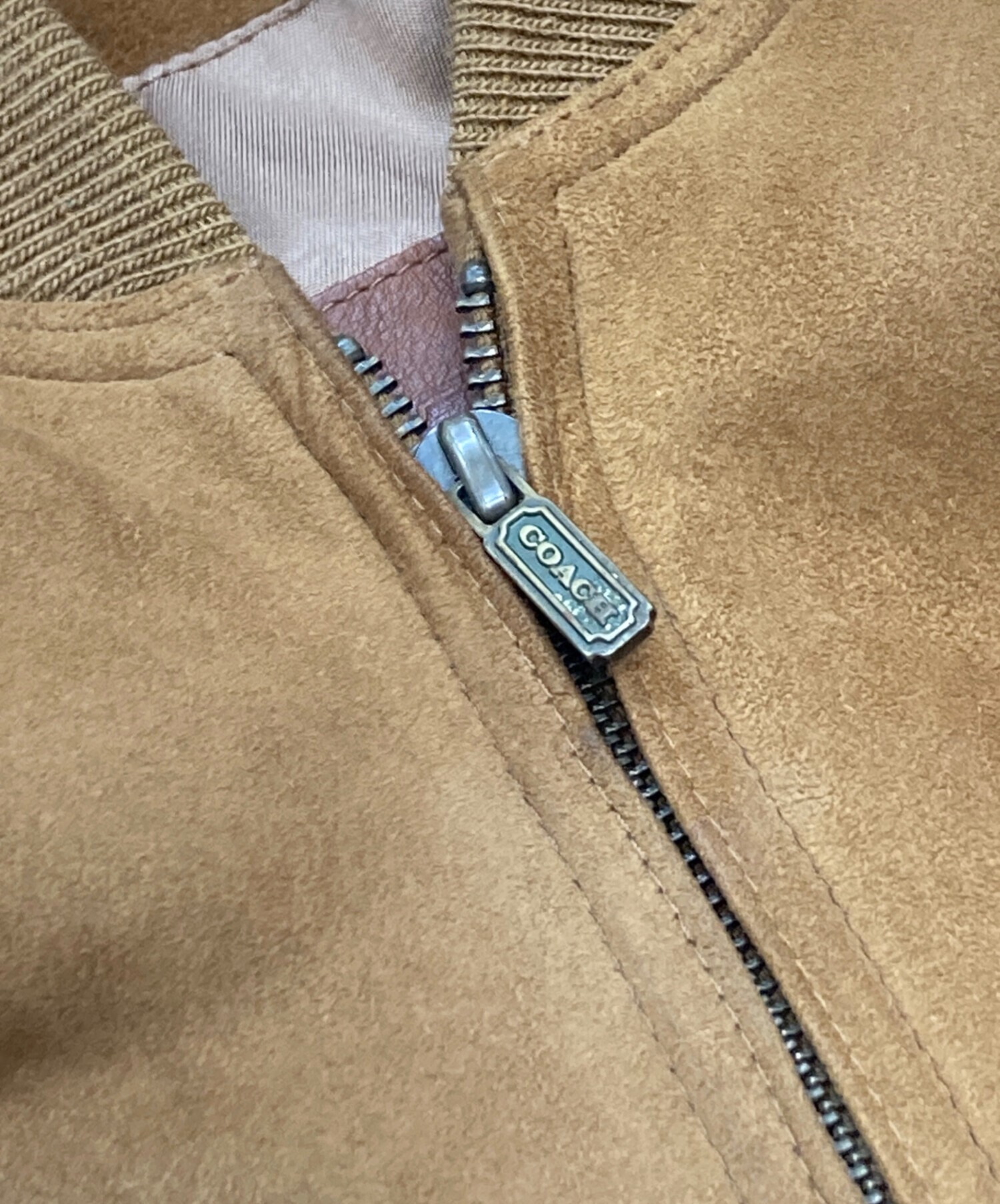 中古・古着通販】COACH (コーチ) スエードレザーブルゾン ブラウン