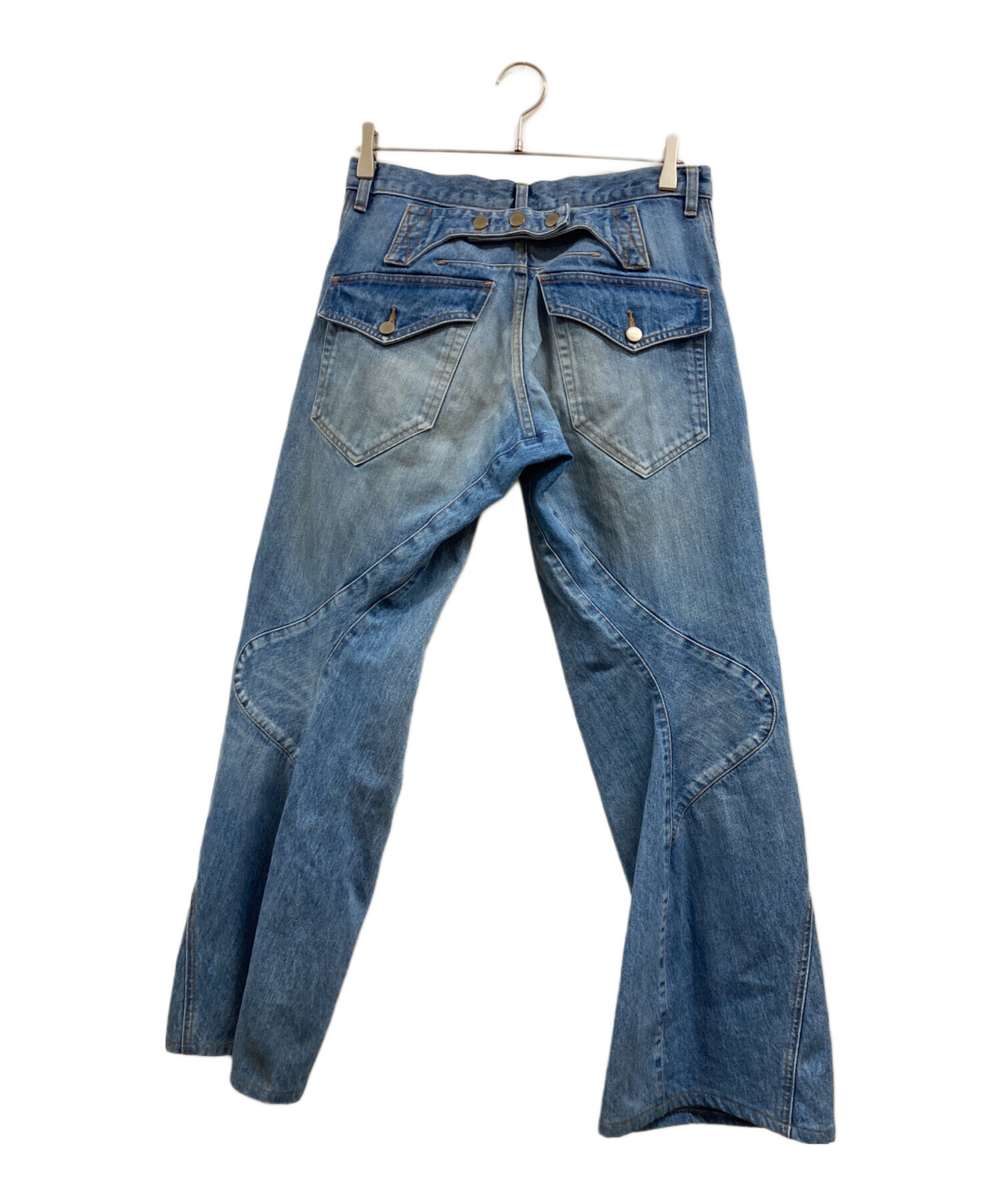 明日中 NVRFRGTペイントデニム サイズ2 中古・古着通販】NVRFRGT (ネヴァーフォーゲット) 25SS/3D TWISTED