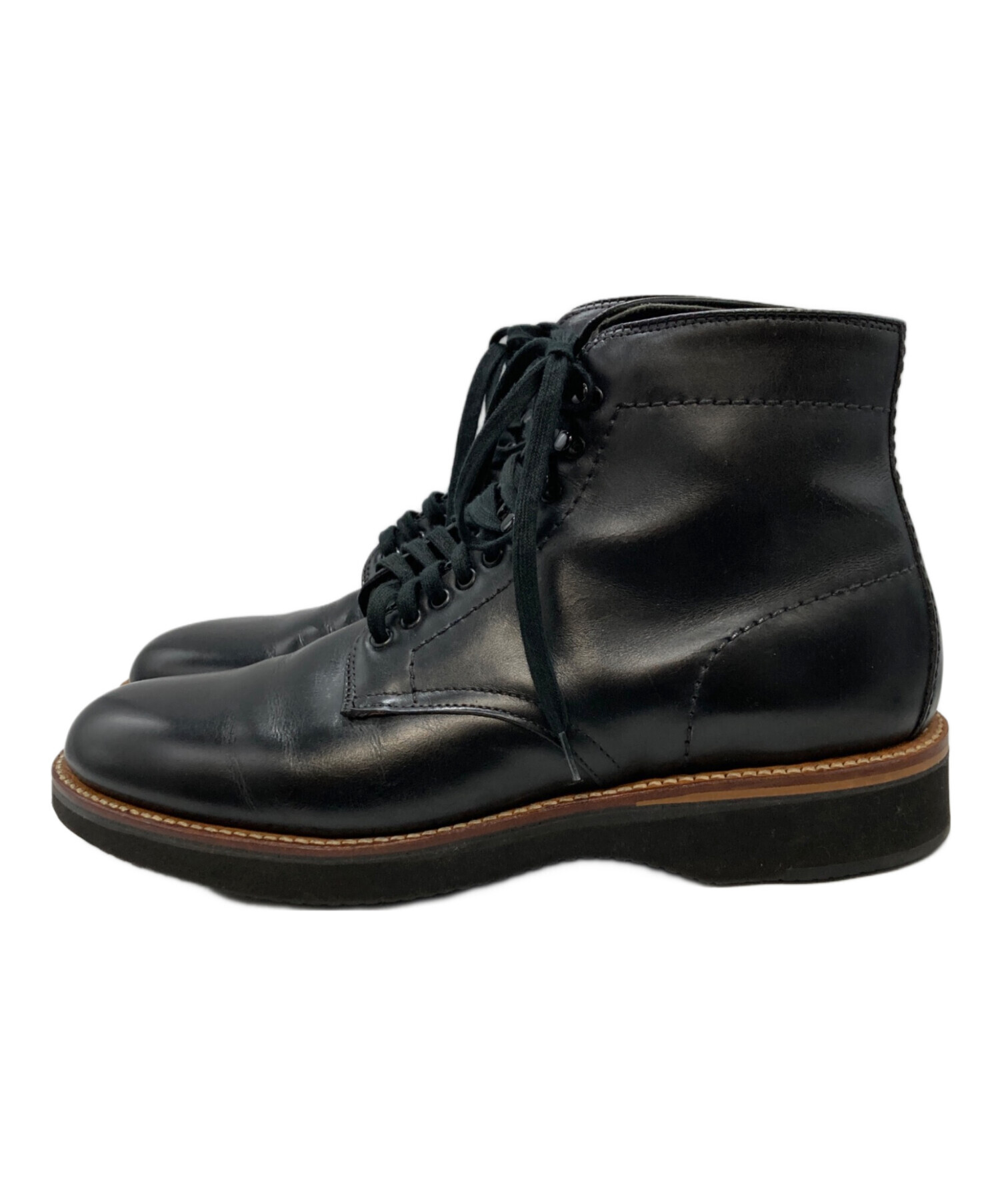 中古・古着通販】Alden (オールデン) レースアップブーツ ブラック 