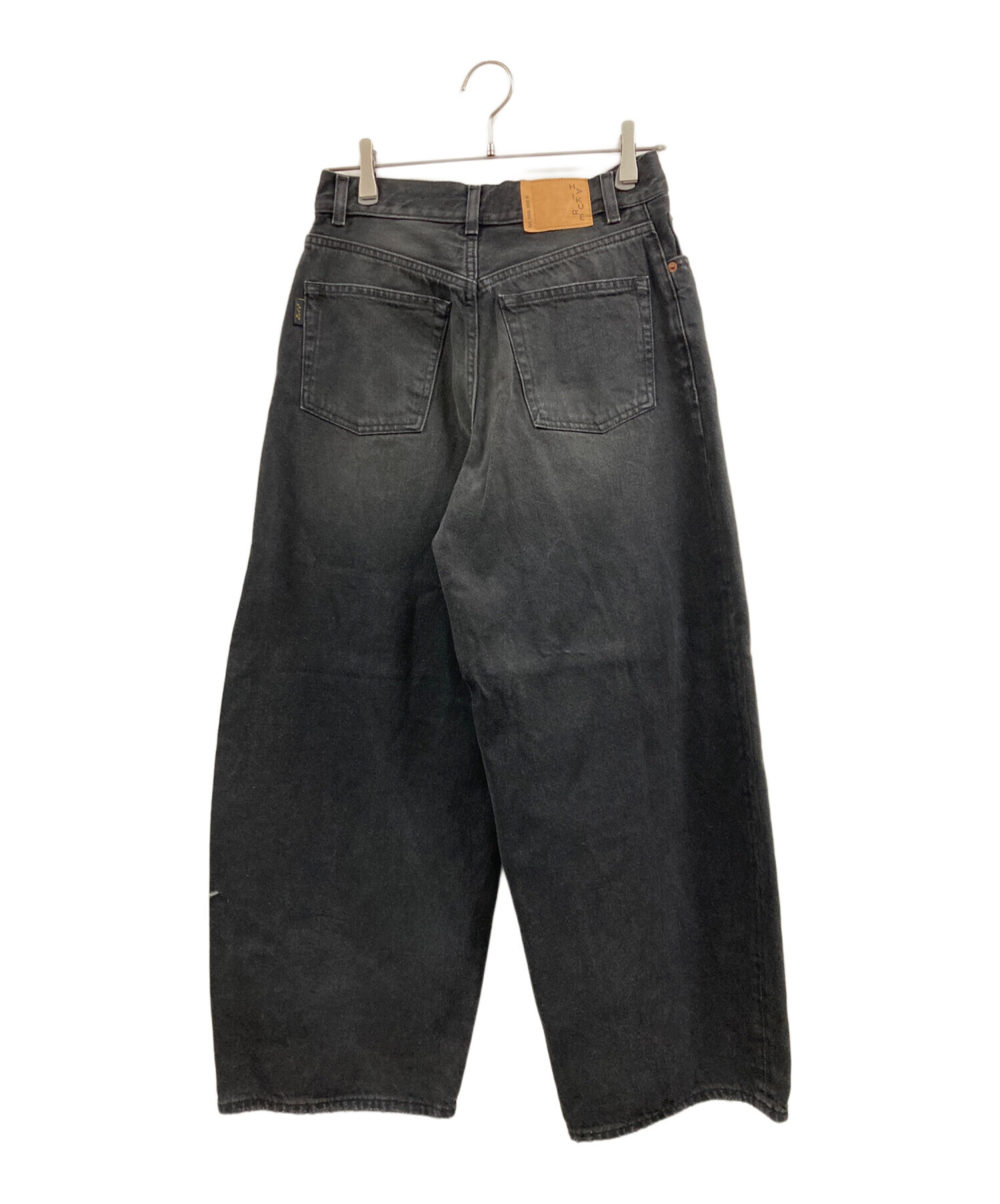 中古・古着通販】haikure (ハイクル) デニムパンツ ブラック サイズ:25