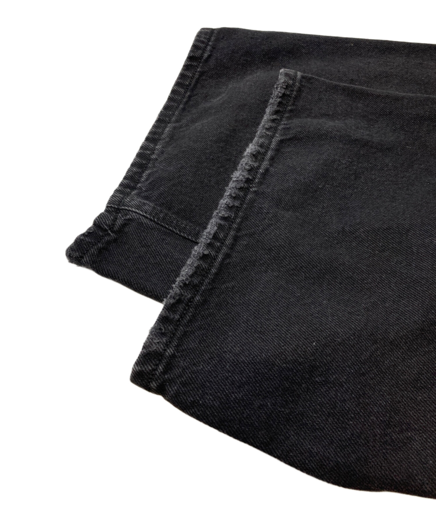 中古・古着通販】haikure (ハイクル) デニムパンツ ブラック サイズ:25