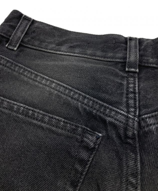 中古・古着通販】haikure (ハイクル) デニムパンツ ブラック サイズ:25