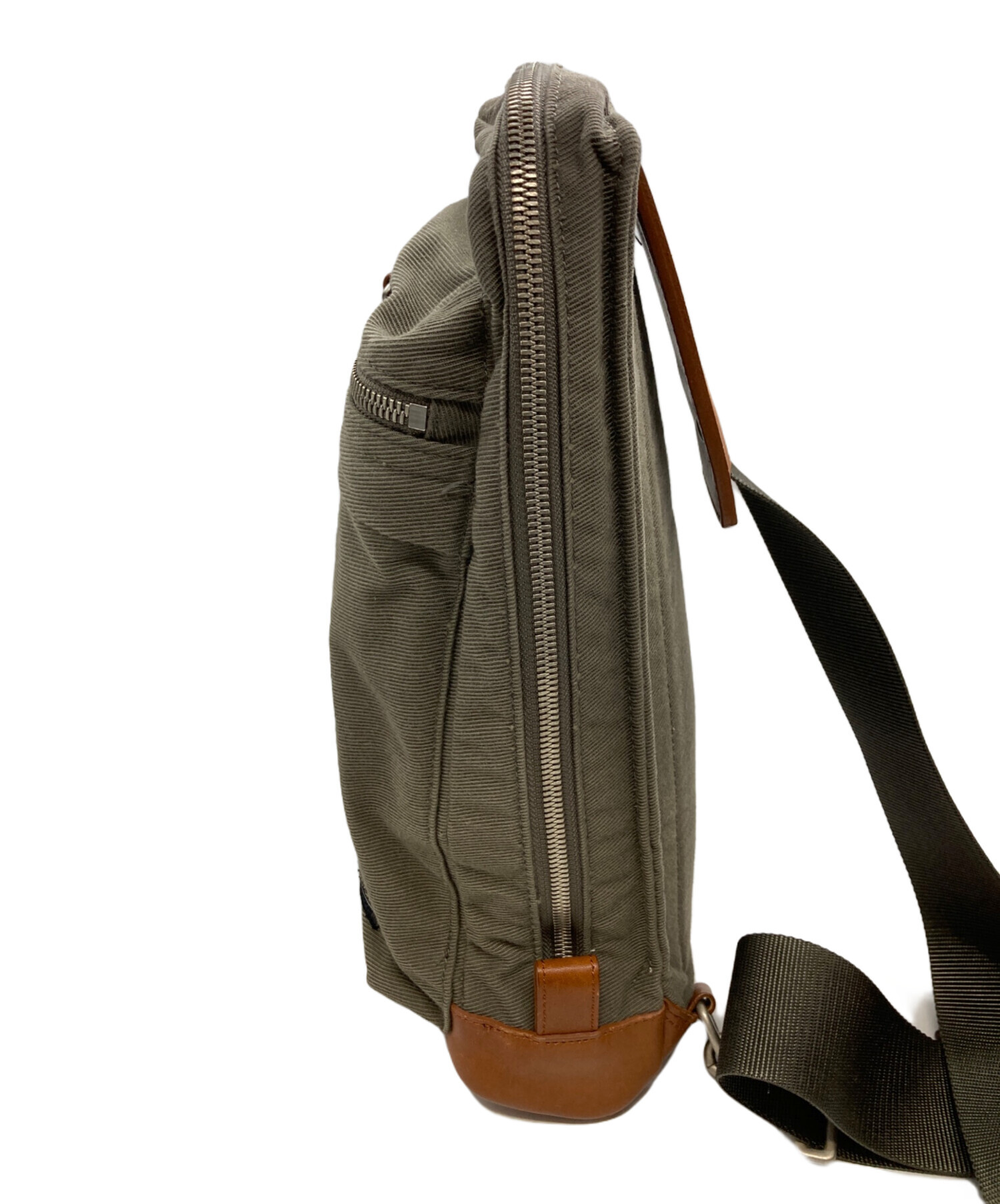 中古・古着通販】PORTER (ポーター) スリングショルダーバッグ カーキ 