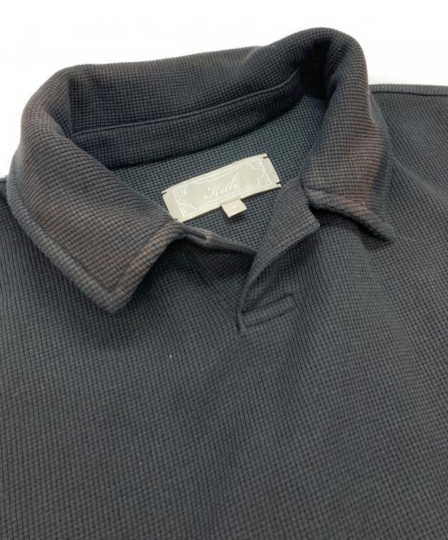 【美品】KITH   コラボ　ポロシャツ　着用回数少 中古・古着通販】KITH (キス) クラシックロゴポロシャツ ブラック