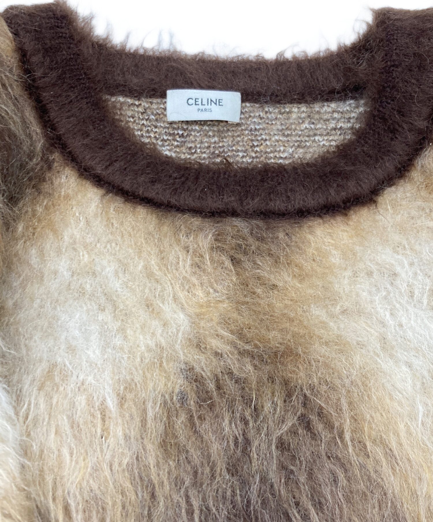CELINE セリーヌ 22AW Cropped Boxy Sweater In Brushed Mohair 