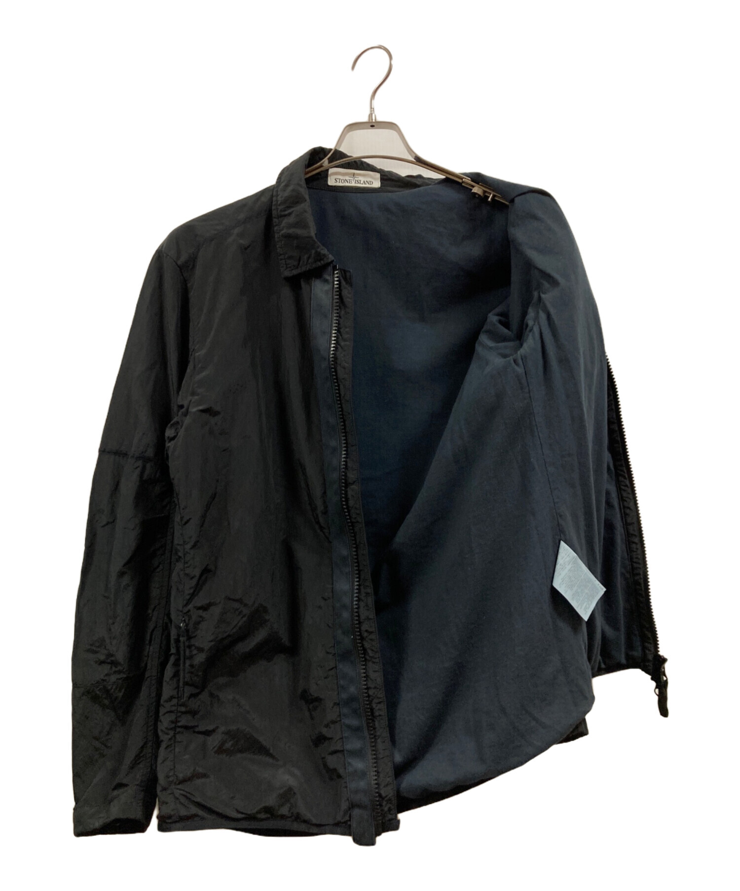 Stone  メンズ ジャケット ブラック Lサイズ 美中古 中古・古着通販】STONE ISLAND (ストーンアイランド) NYLON METAL
