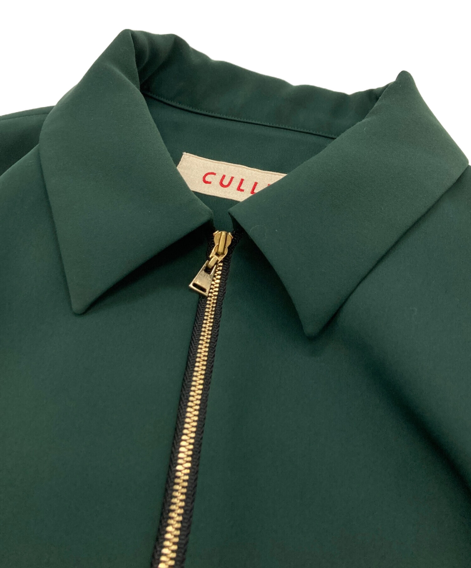ゆいん　cullni 20ss レイヤードジップシャツ 中古・古着通販】CULLNI (クルニ) レイヤードジップシャツ グリーン
