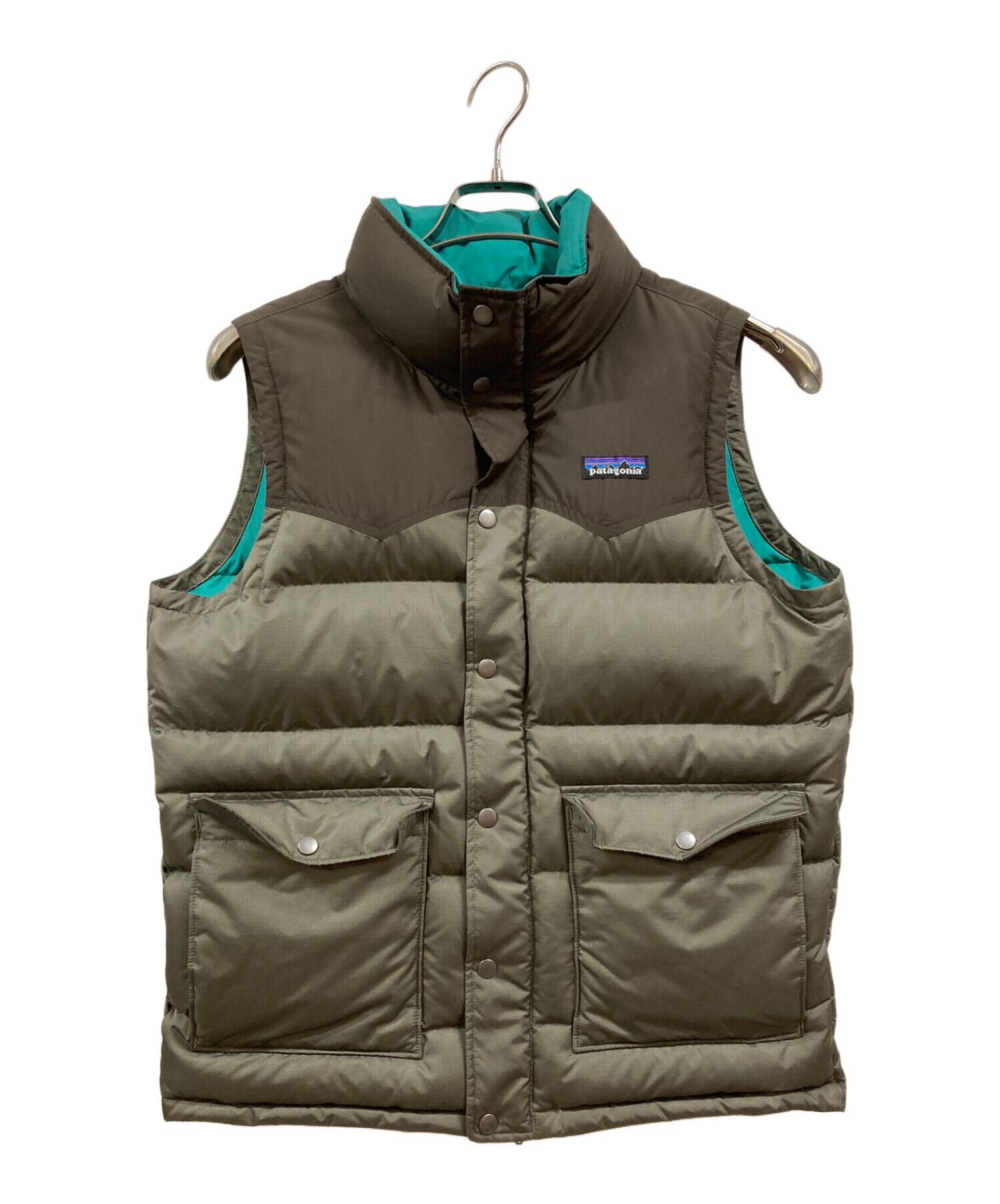 中古・古着通販】Patagonia (パタゴニア) ダウンベスト カーキ サイズ