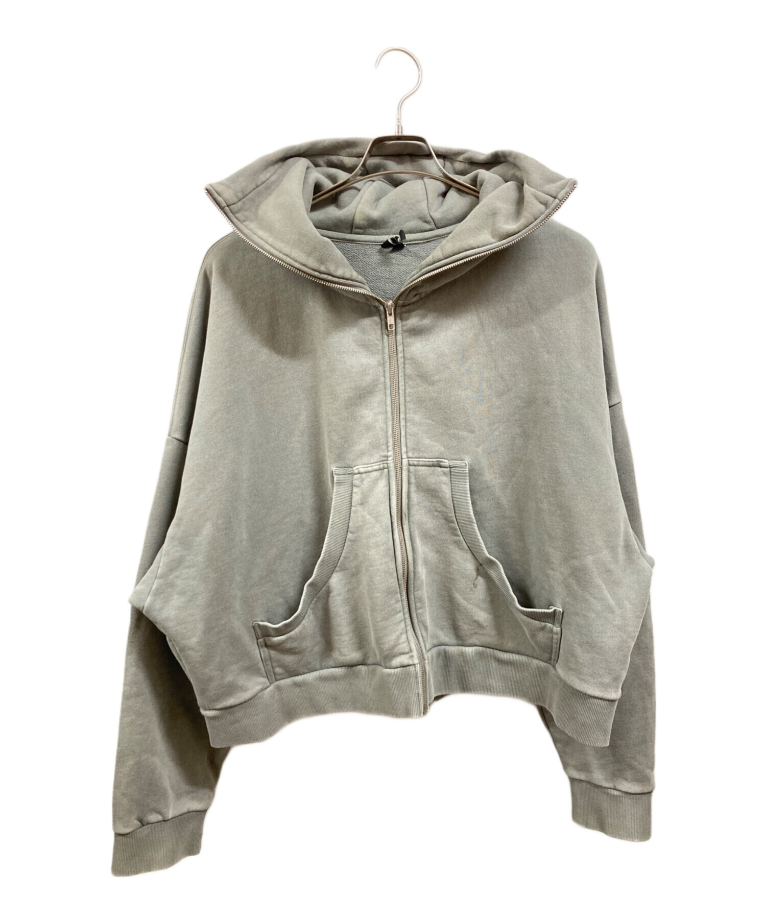 entire studios グレー フーディ パーカー entire studios - フルジップアップ フーディー / FULL ZIP / RHINO