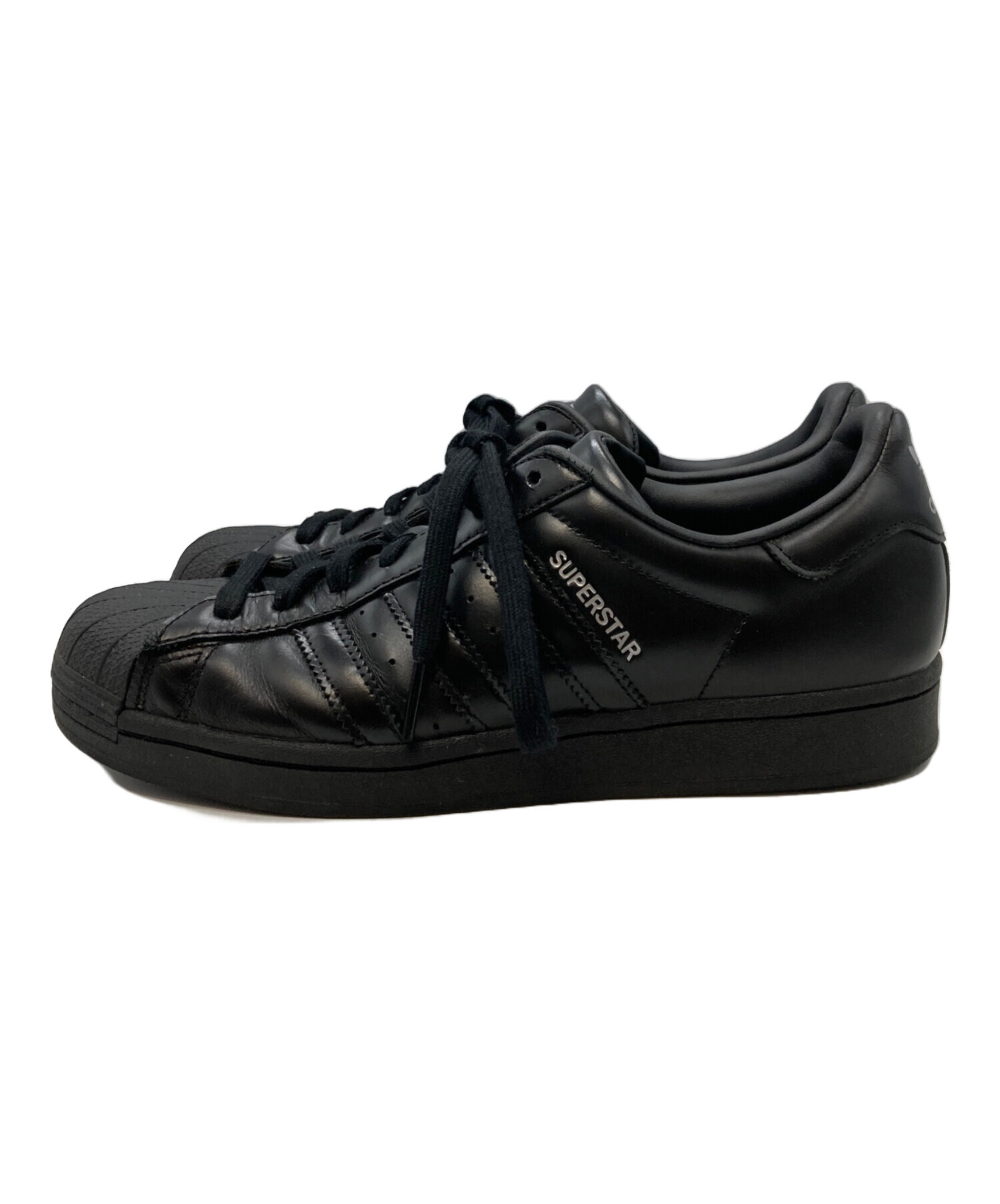 中古・古着通販】adidas (アディダス) SUPERSTAR ブラック サイズ:25 中古・古着通販】adidas (アディダス) SUPERSTAR ブラック サイズ:25