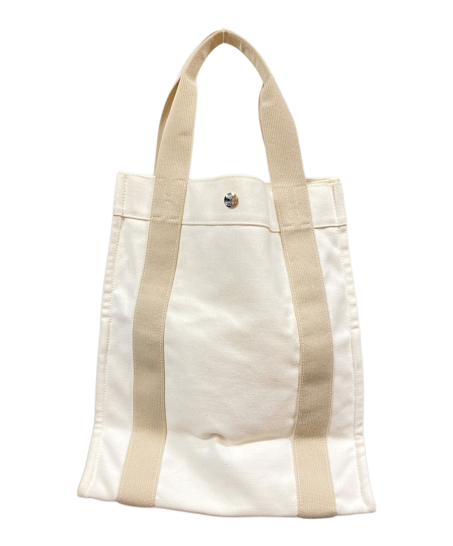HERMES◇エルメス/トートバッグ/キャンバス/NVY/エトリヴィエール