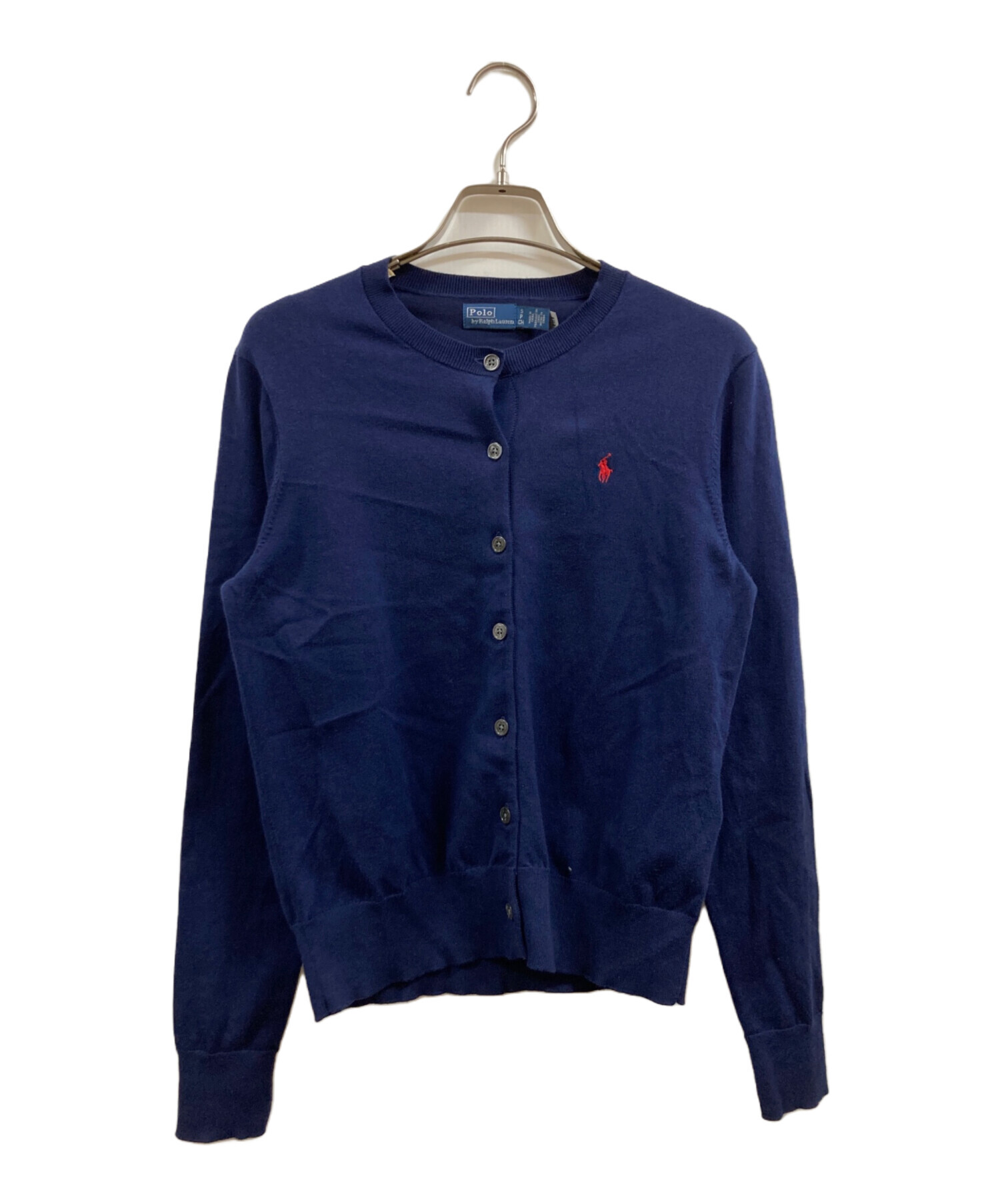 ラルフローレン　RALPH LAUREN　ネイビー 　カーディガン　L 中古・古着通販】POLO RALPH LAUREN (ポロ・ラルフローレン) Vネック