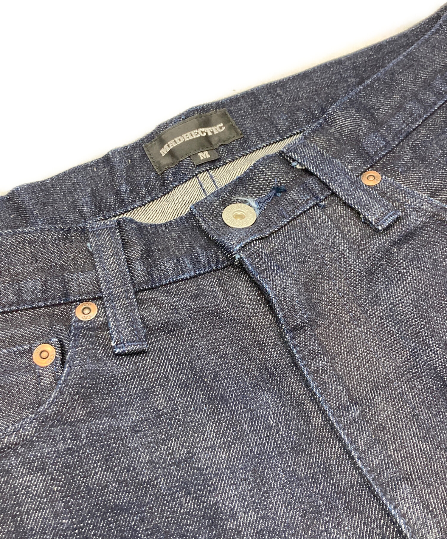 中古・古着通販】Mad Hectic (マッドヘクティク) デニムハーフパンツ 中古・古着通販】Mad Hectic (マッドヘクティク) デニムハーフパンツ