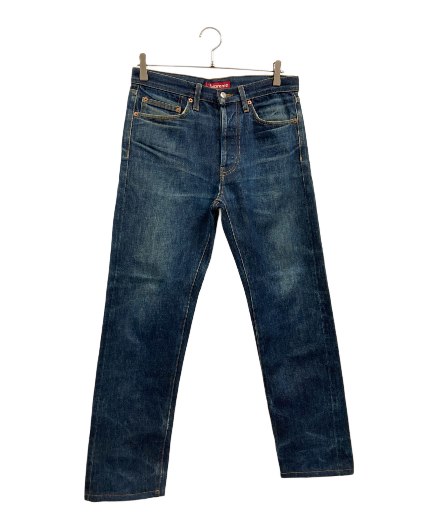 Supreme 22ss リジッド スリム ジーンズ サイズ30 中古・古着通販】SUPREME (シュプリーム) RIGID SLIM JEANS インディゴ