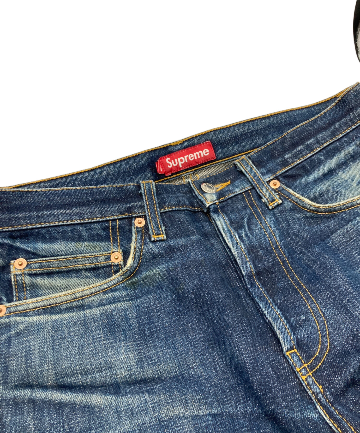 中古・古着通販】SUPREME (シュプリーム) RIGID SLIM JEANS インディゴ