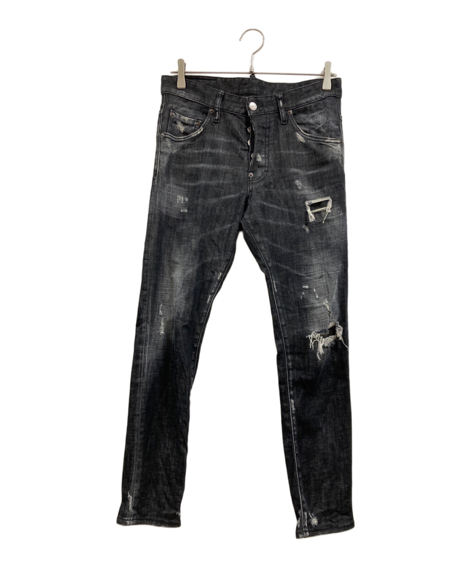 DSQUARED2 ダメージ加工 スケータースキニーデニム 中古・古着通販】DSQUARED2 (ディースクエアード) スケータージーン