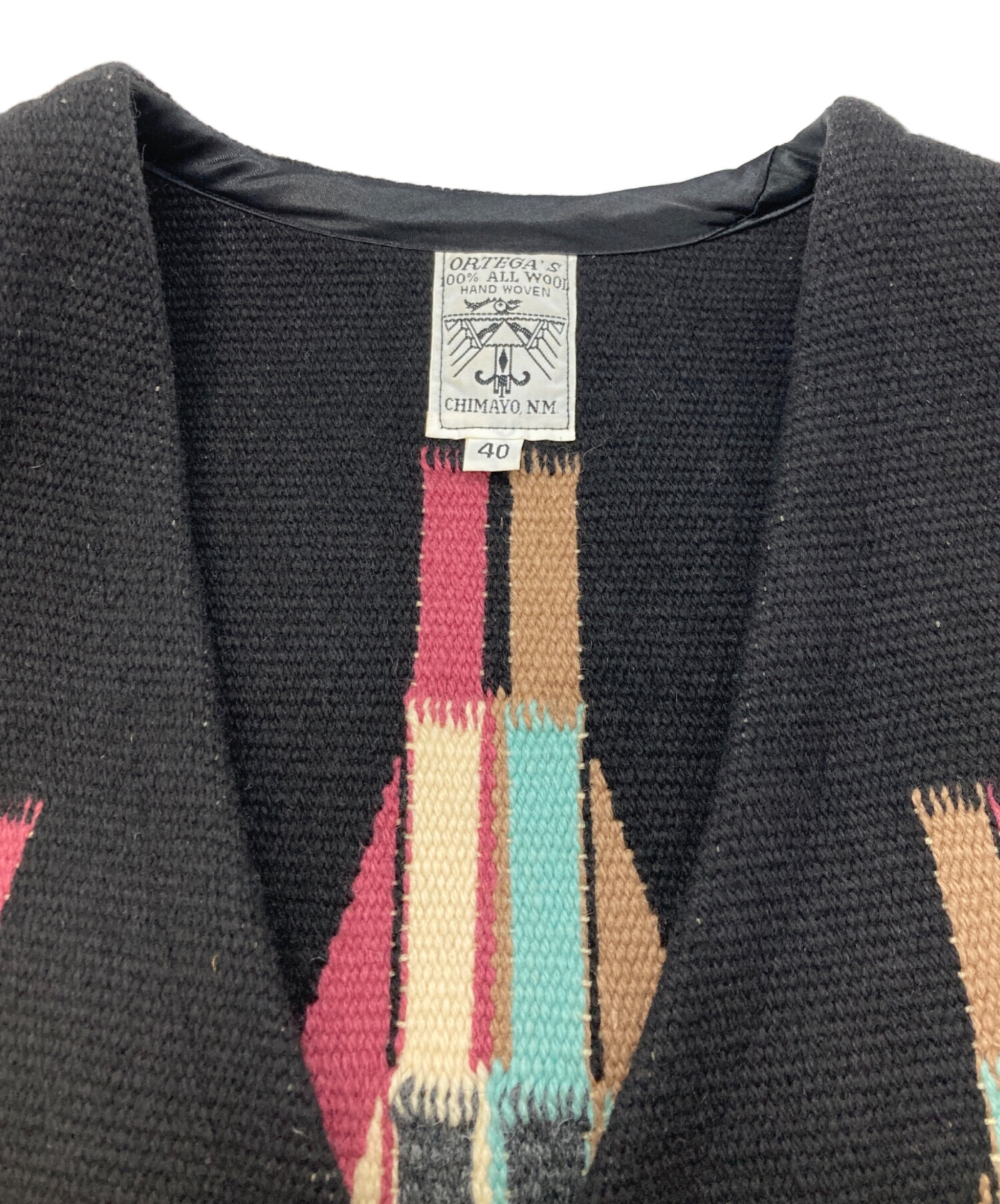 中古・古着通販】ORTEGA's (オルテガ) チマヨベスト ブラック サイズ