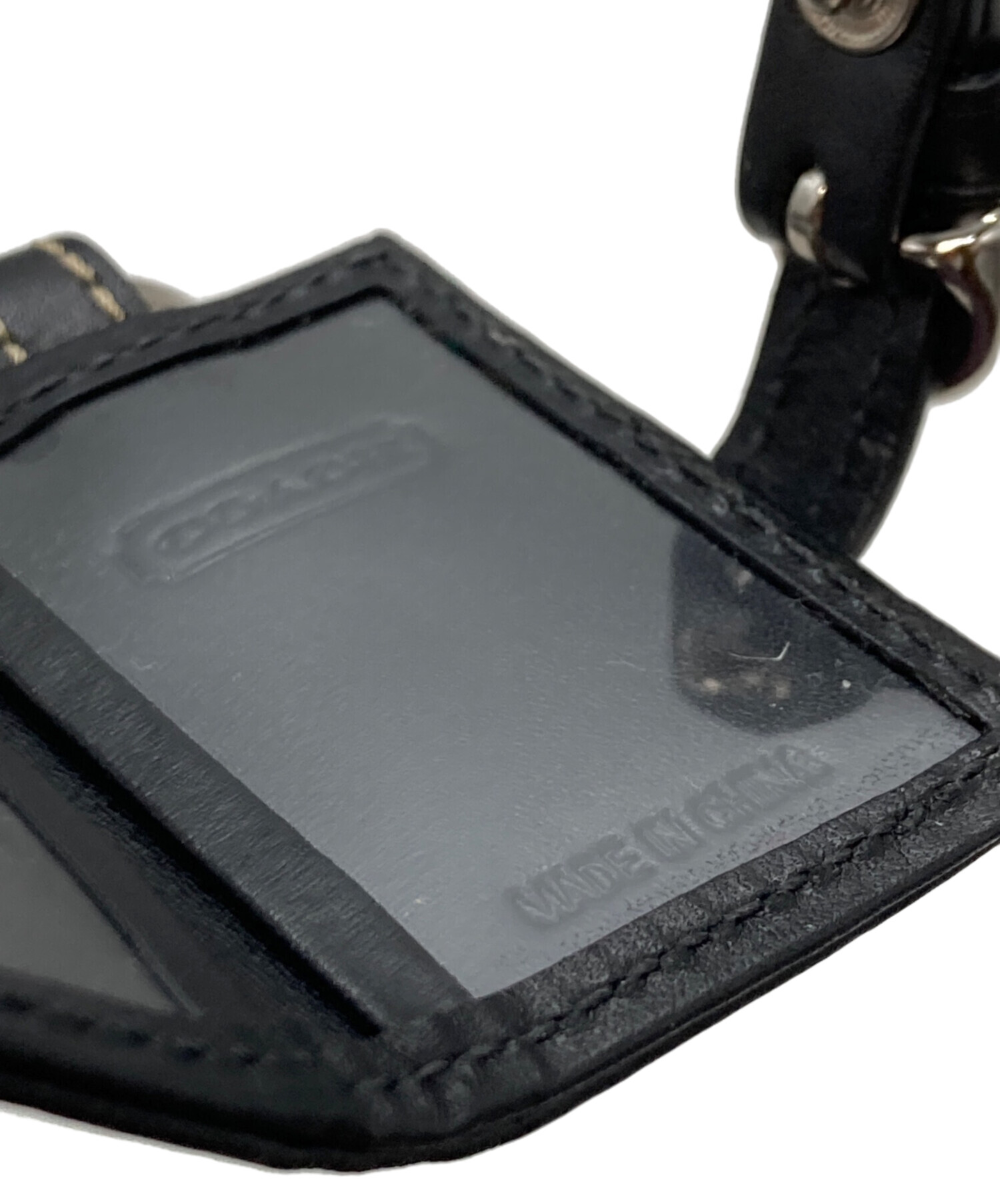 中古・古着通販】COACH (コーチ) 手帳型チャーム ブラック｜ブランド