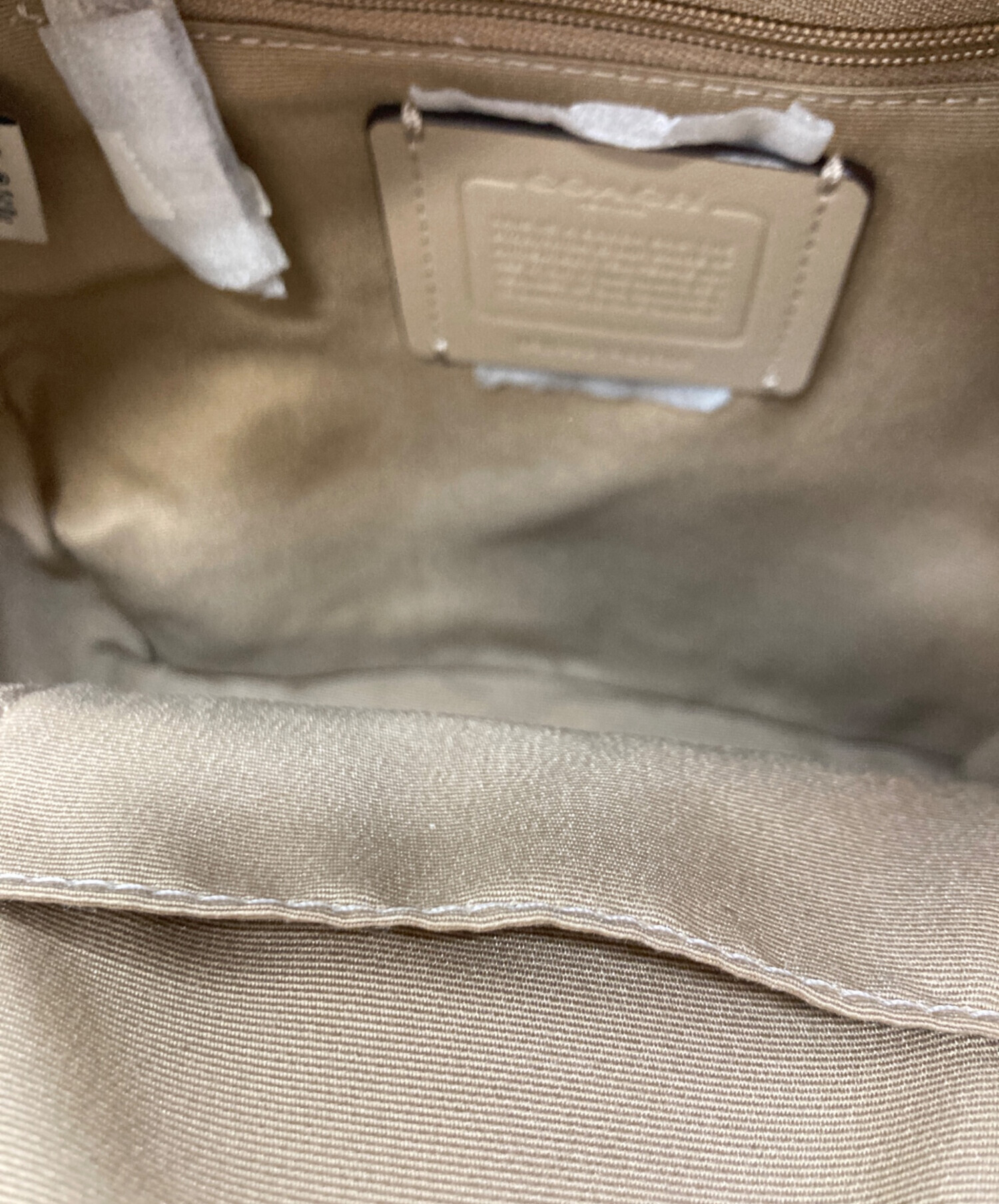 中古・古着通販】COACH (コーチ) ミニレザーリュック ホワイト