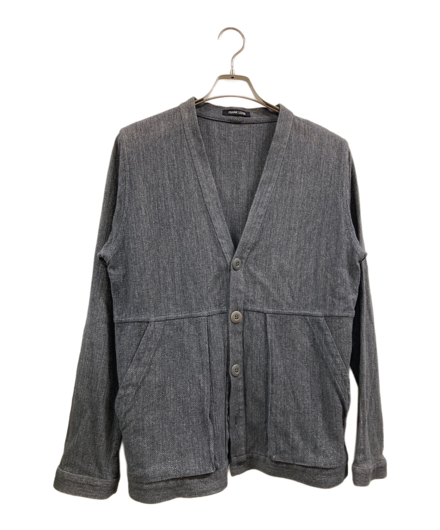FRANK LEDER フランクリーダー ドイツ製 リネンカーディガン 中古・古着通販】FRANK LEDER (フランクリーダー) FRANK LEDER GREY