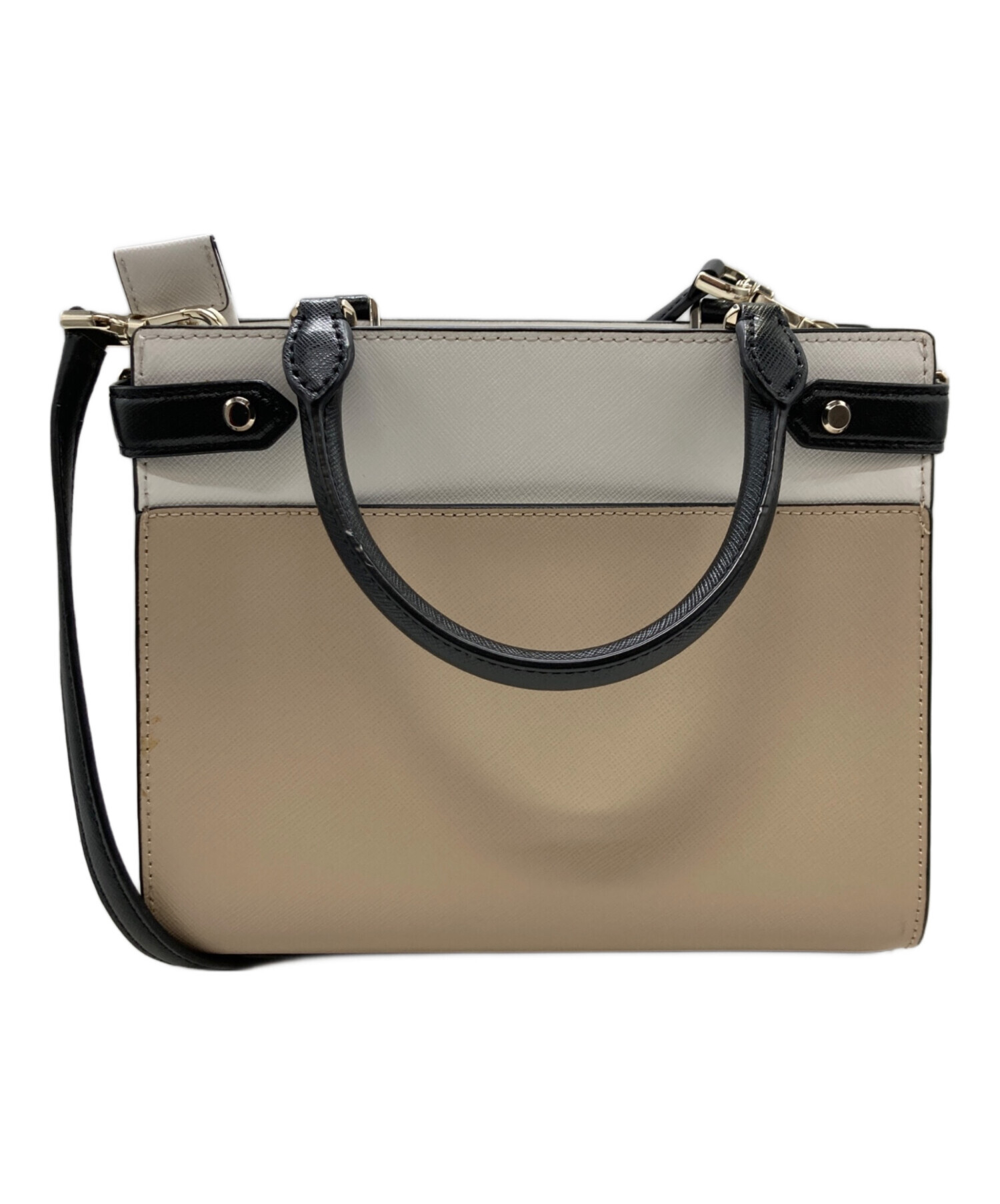 kate spade グレージュ ホワイト 2Wayバッグ 美品 kate spade NEW YORK ° 2wayバッグ グレージュ｜Yahoo!フリマ（旧