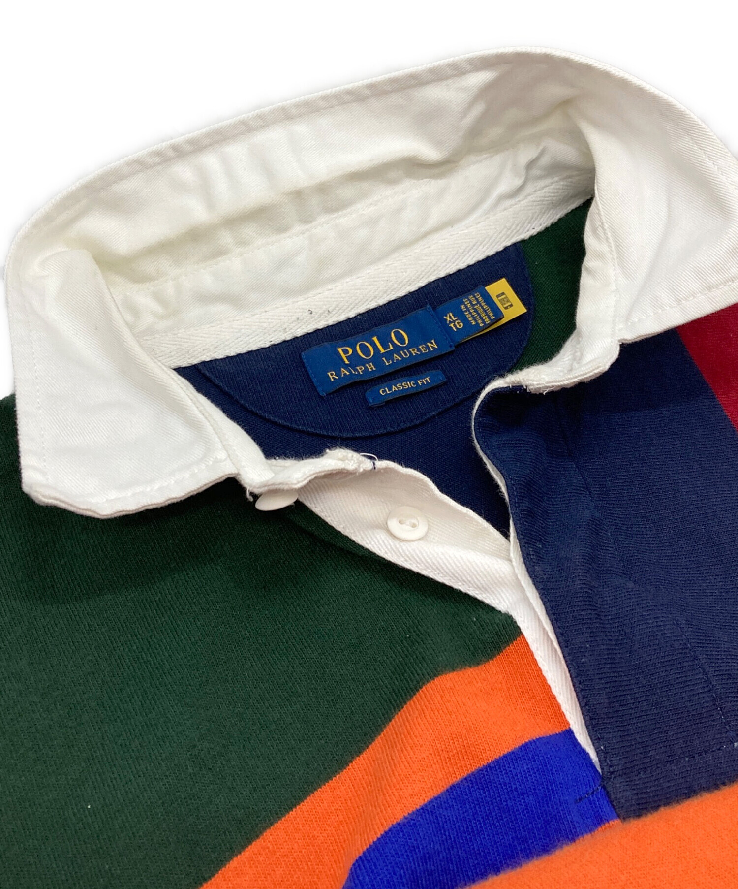 Polo Ralph Lauren ラガーシャツ ビンテージ　XL 中古・古着通販】POLO RALPH LAUREN (ポロ・ラルフローレン) ラガー