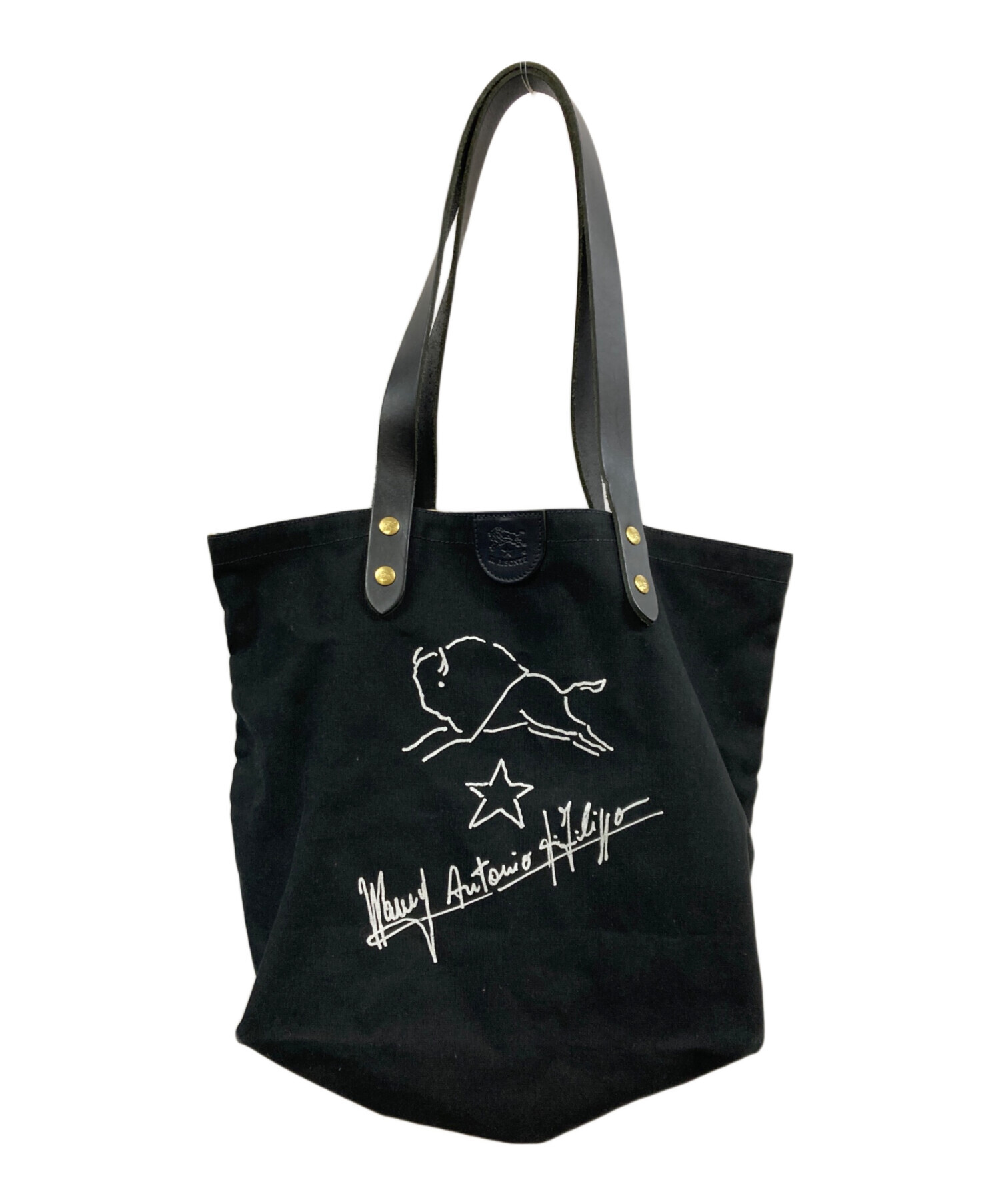 【中古】イル・ビゾンテのトートバッグ 中古・古着通販】IL BISONTE (イル ビゾンテ) トートバッグ ブラウン
