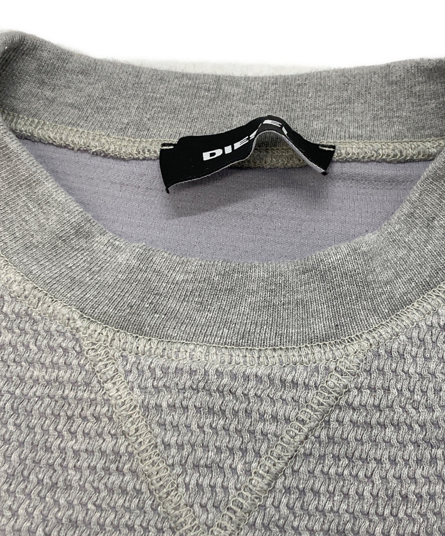 DIESEL ディーゼル カーディガン S グレー系 【古着】【中古】 中古・古着通販】DIESEL (ディーゼル) S-PEWTER グレー サイズ:S