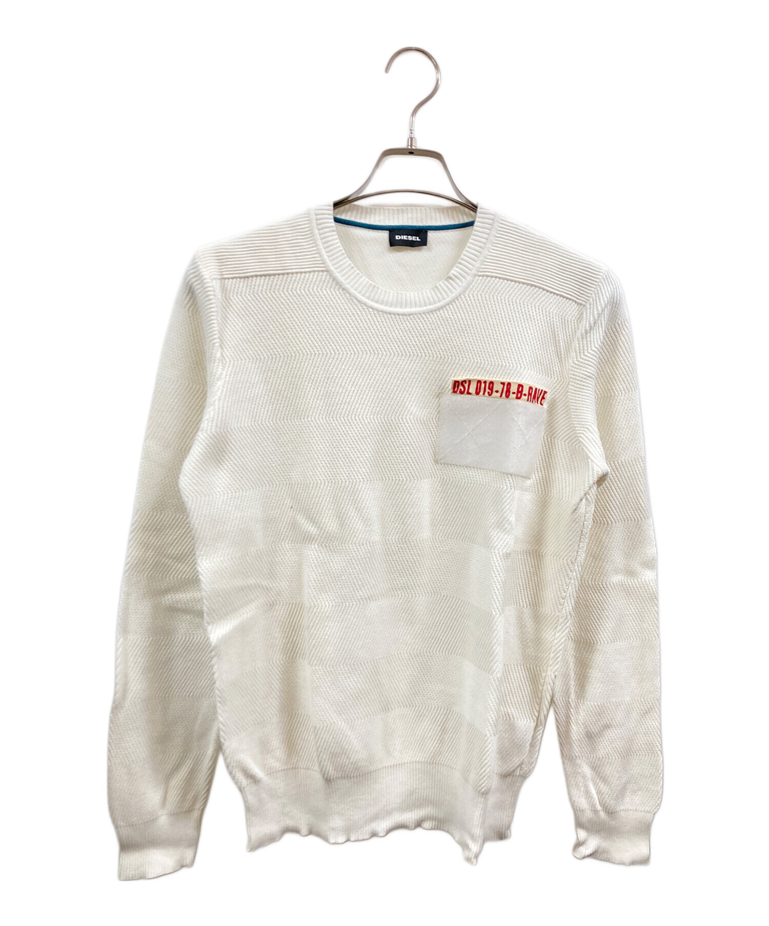 DIESEL ディーゼル スウェット S 白 【古着】【中古】【送料無料】 DIESEL - DIESEL ディーゼル スウェット S 白 【古着】【中古】【送料