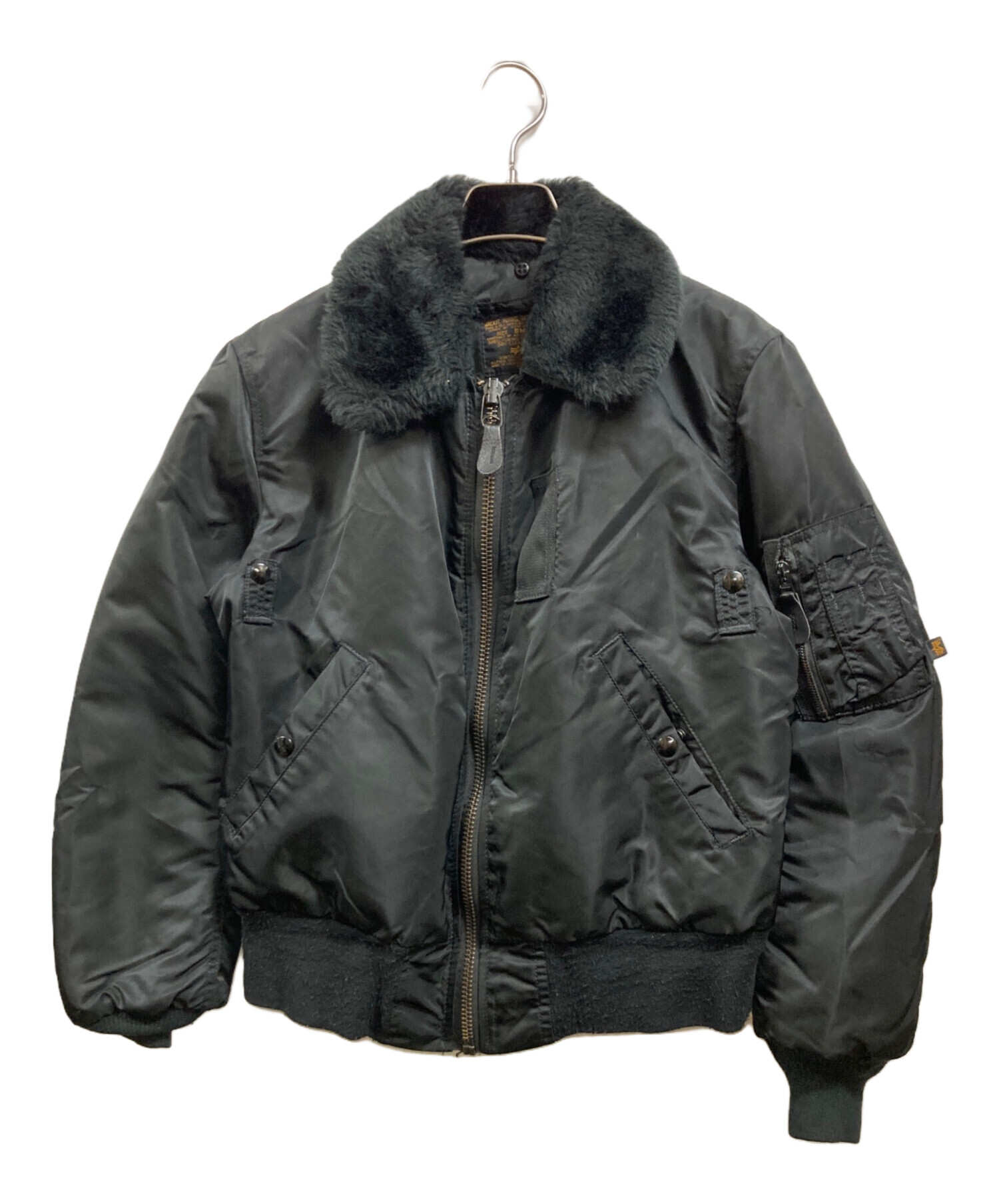 中古・古着通販】ALPHA (アルファ) B-15Dフライトジャケット ブラック