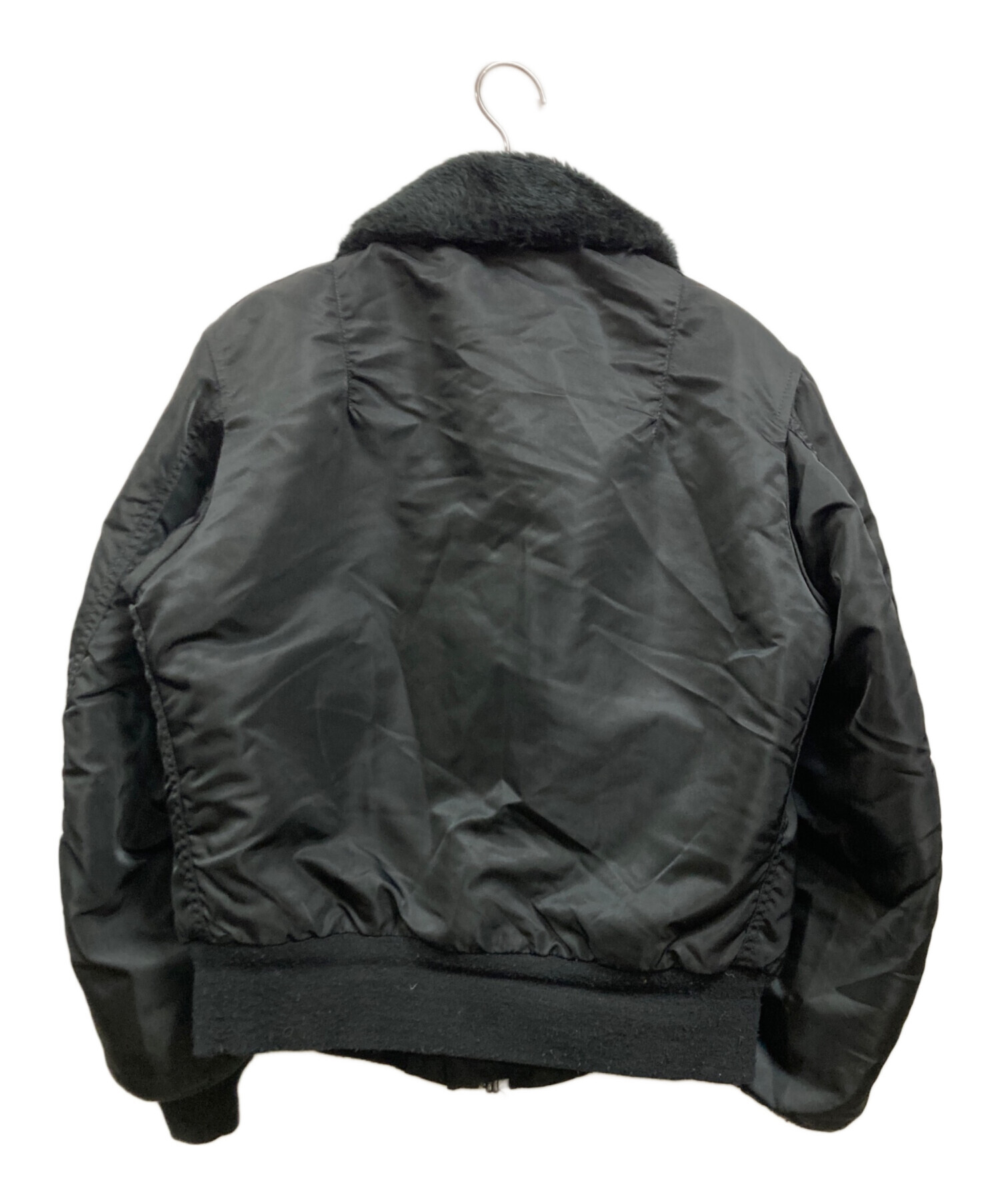 中古・古着通販】ALPHA (アルファ) B-15Dフライトジャケット ブラック