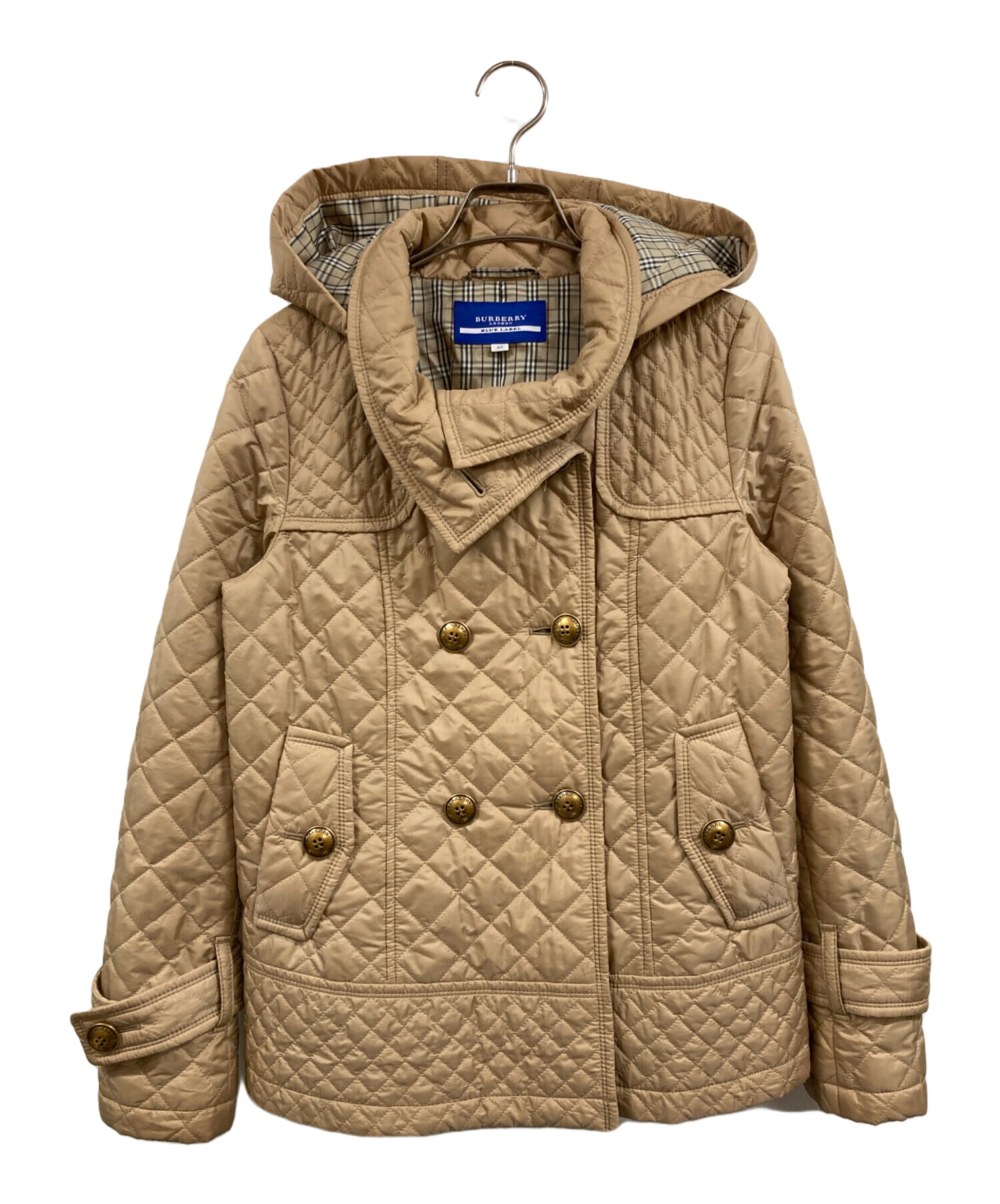 Burberry キルティングジャケット ベージュ 中古・古着通販】BURBERRY BLUE LABEL (バーバリー ブルー レーベル