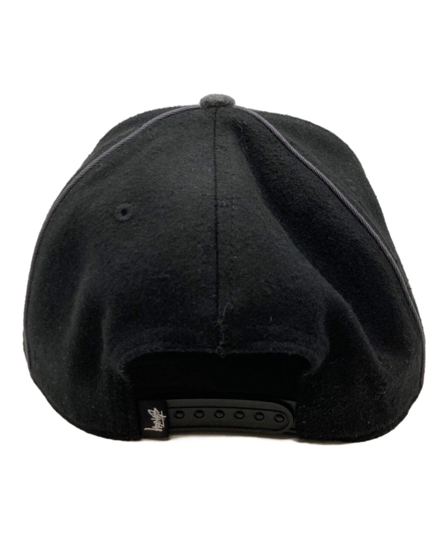 中古・古着通販】stussy (ステューシー) キャップ ブラック×グレー