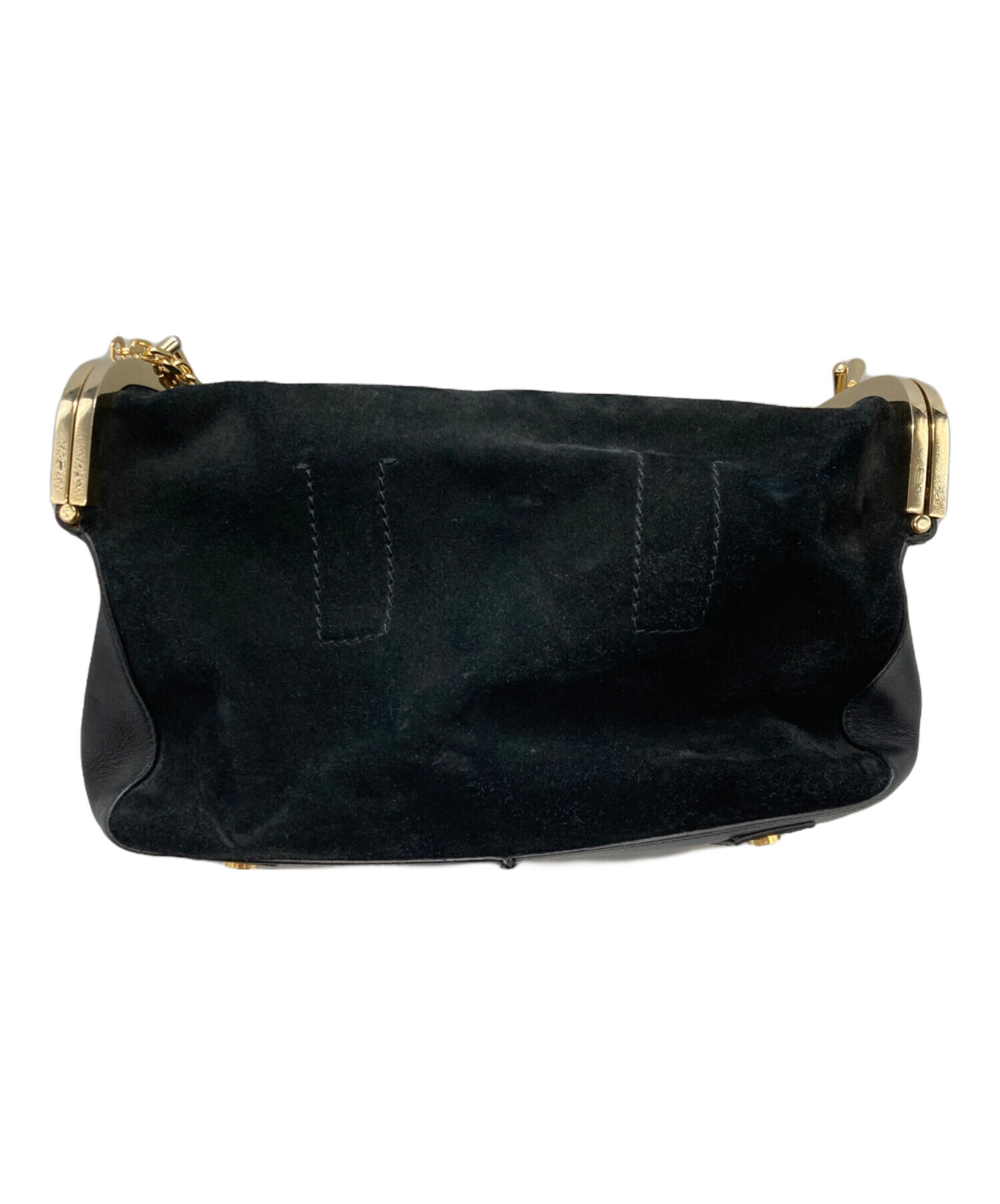 中古・古着通販】sacai (サカイ) スウェードショルダーバッグ ブラック