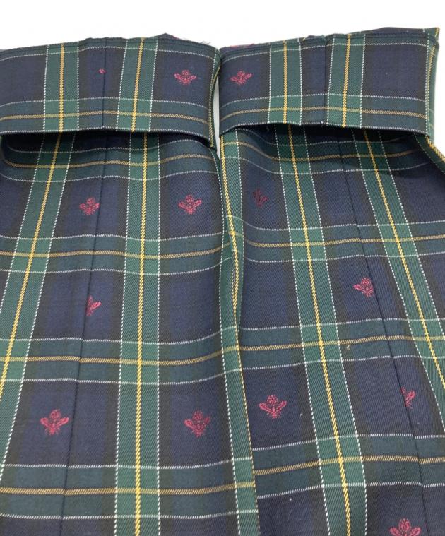 中古・古着通販】GUCCI (グッチ) チェックスラックス ネイビー