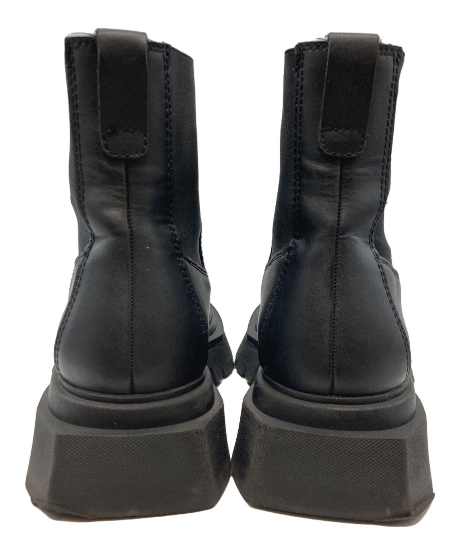 中古・古着通販】ZARA (ザラ) サイドゴアシューズ ブラック サイズ:43