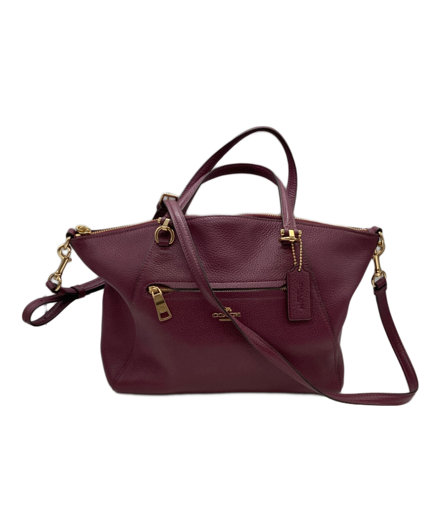 中古・古着通販】COACH (コーチ) 2WAYバッグ パープル｜ブランド・古着