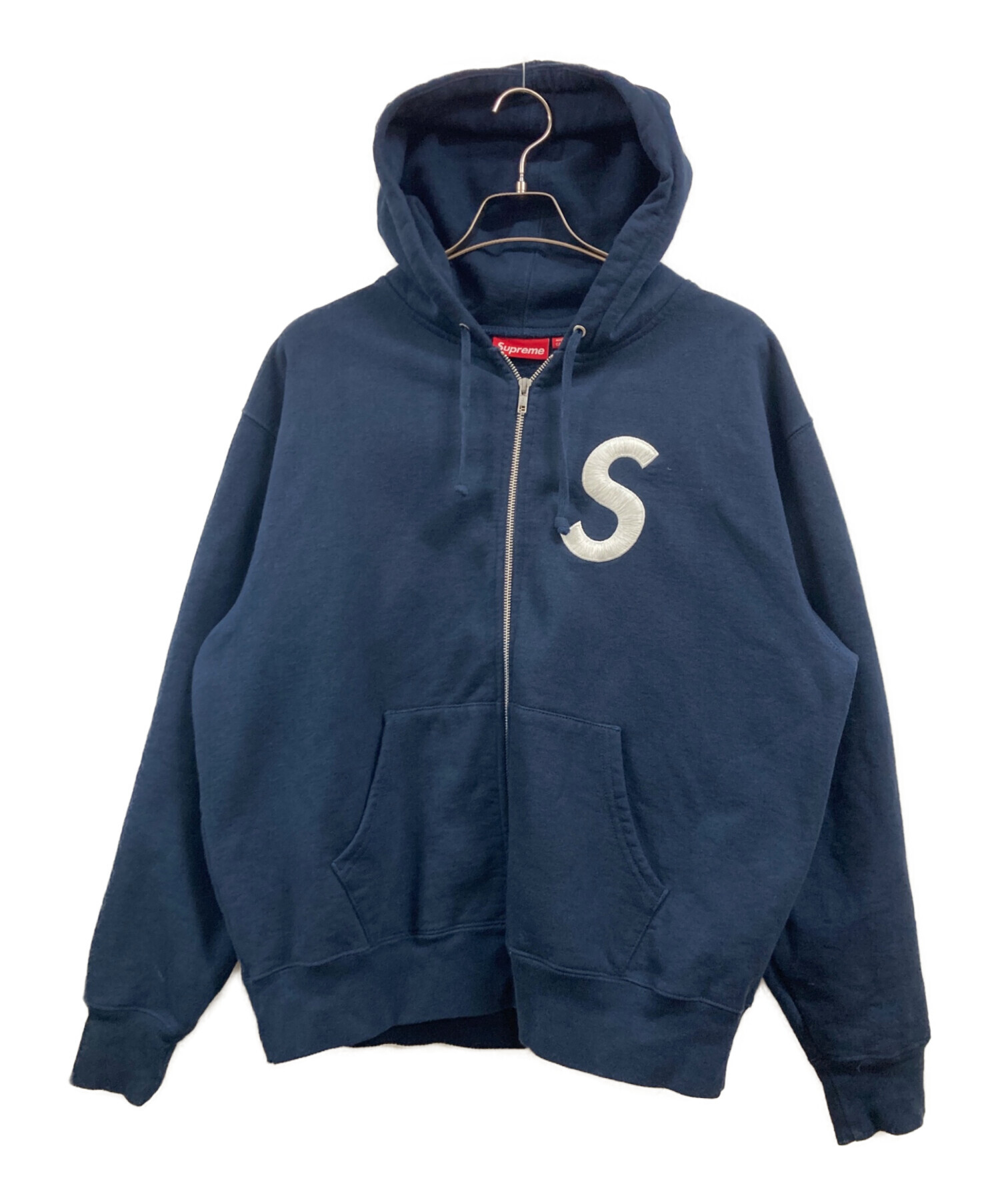 SUPREME (シュプリーム) 13SS ネイビーXS 未使用品 中古・古着通販】SUPREME (シュプリーム) S Logo Zip Hooded